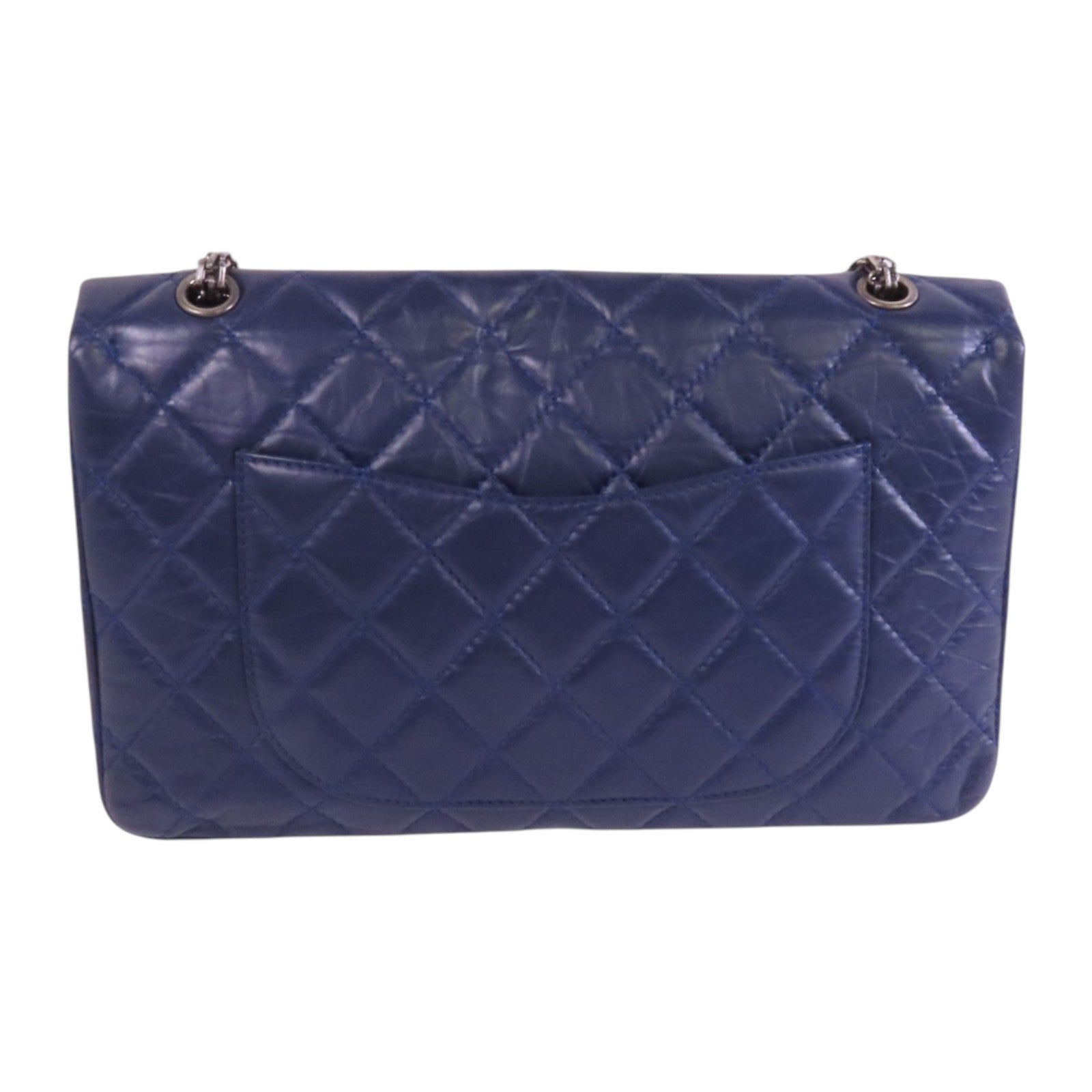 CHANEL 【激減優惠】牛皮皮革2.55銀扣鏈帶肩背袋