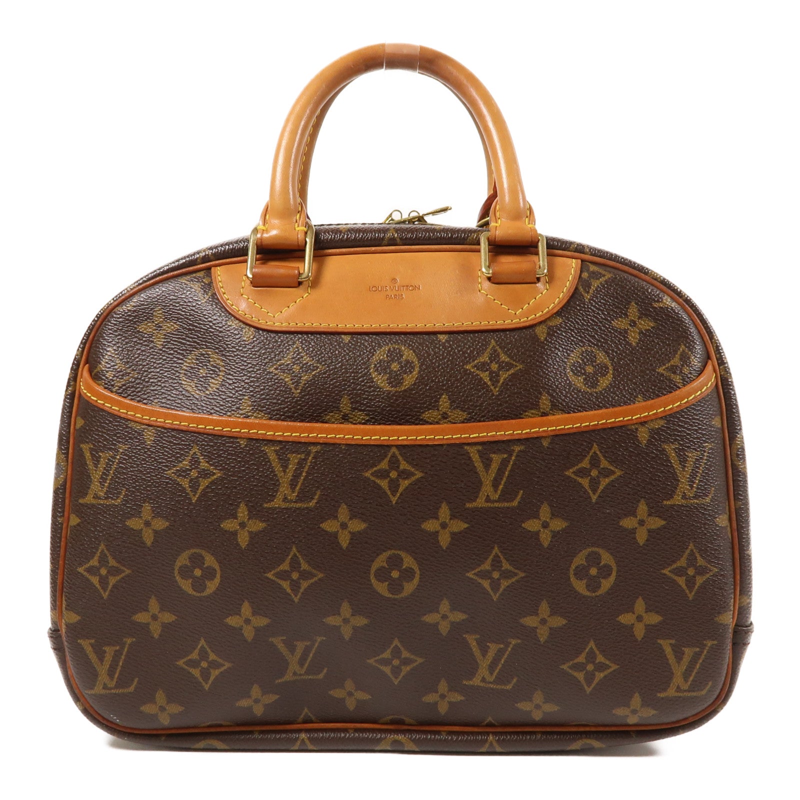 LOUIS VUITTON LV GHW Trouville Hand Bag M42228 Monogram Brown
