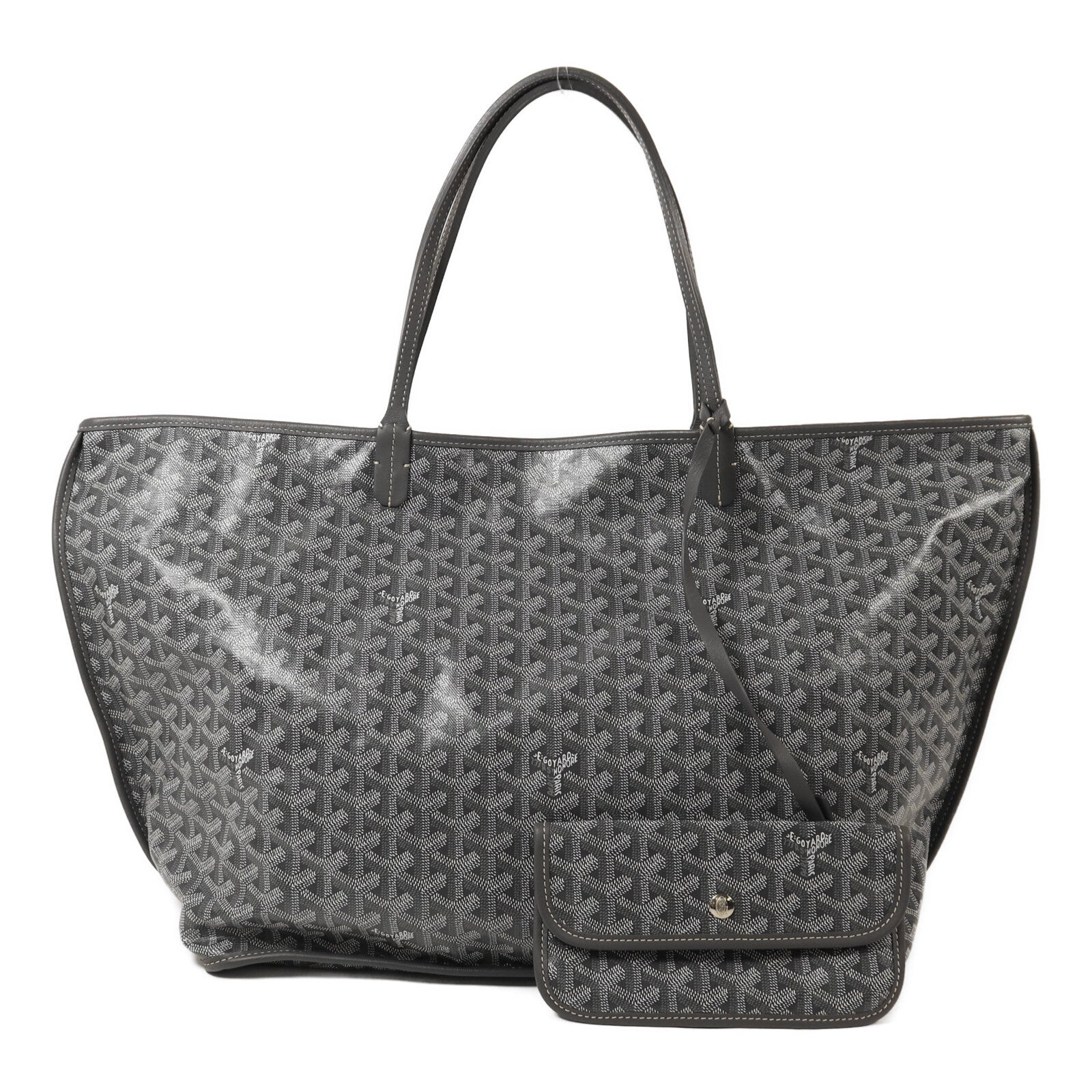 GOYARD 塗層帆布/牛皮皮革Anjou GM手挽袋