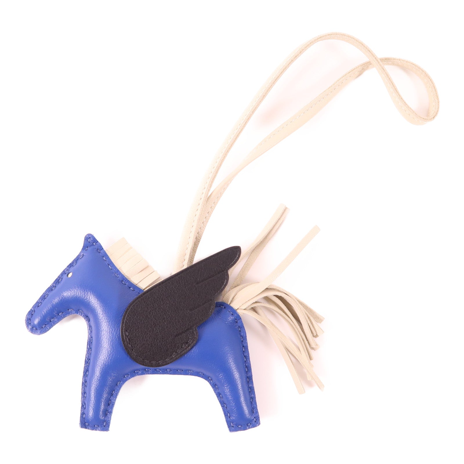 HERMES 【激減優惠】Swift皮革Rodeo Pegase PM掛飾71 Bleu France