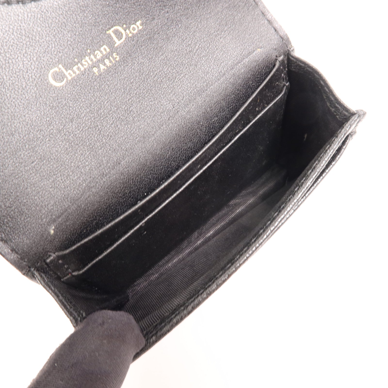 Dior 牛皮皮革Wallet金扣錢包