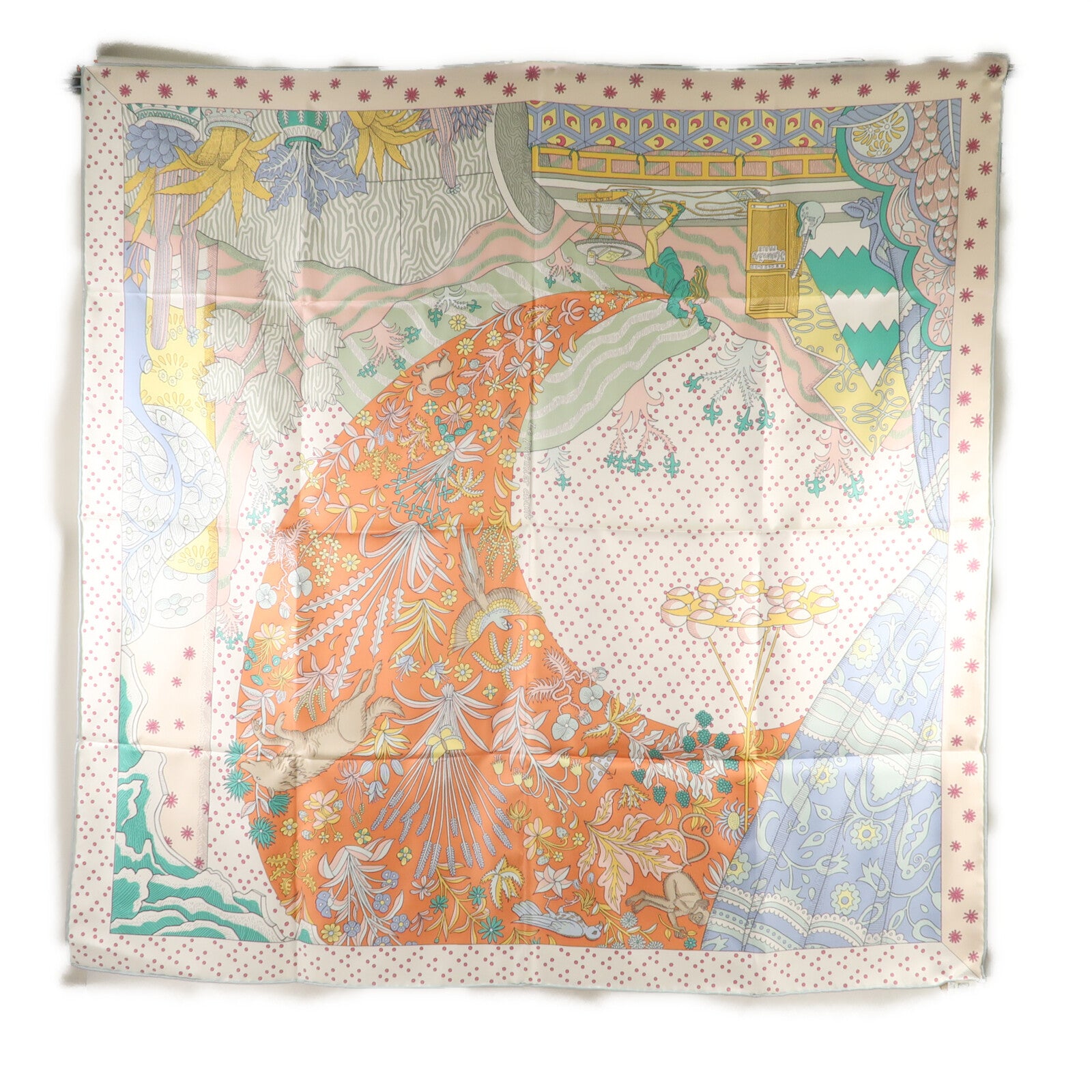 HERMES 【萬聖節商品】絲質Carre 90絲巾