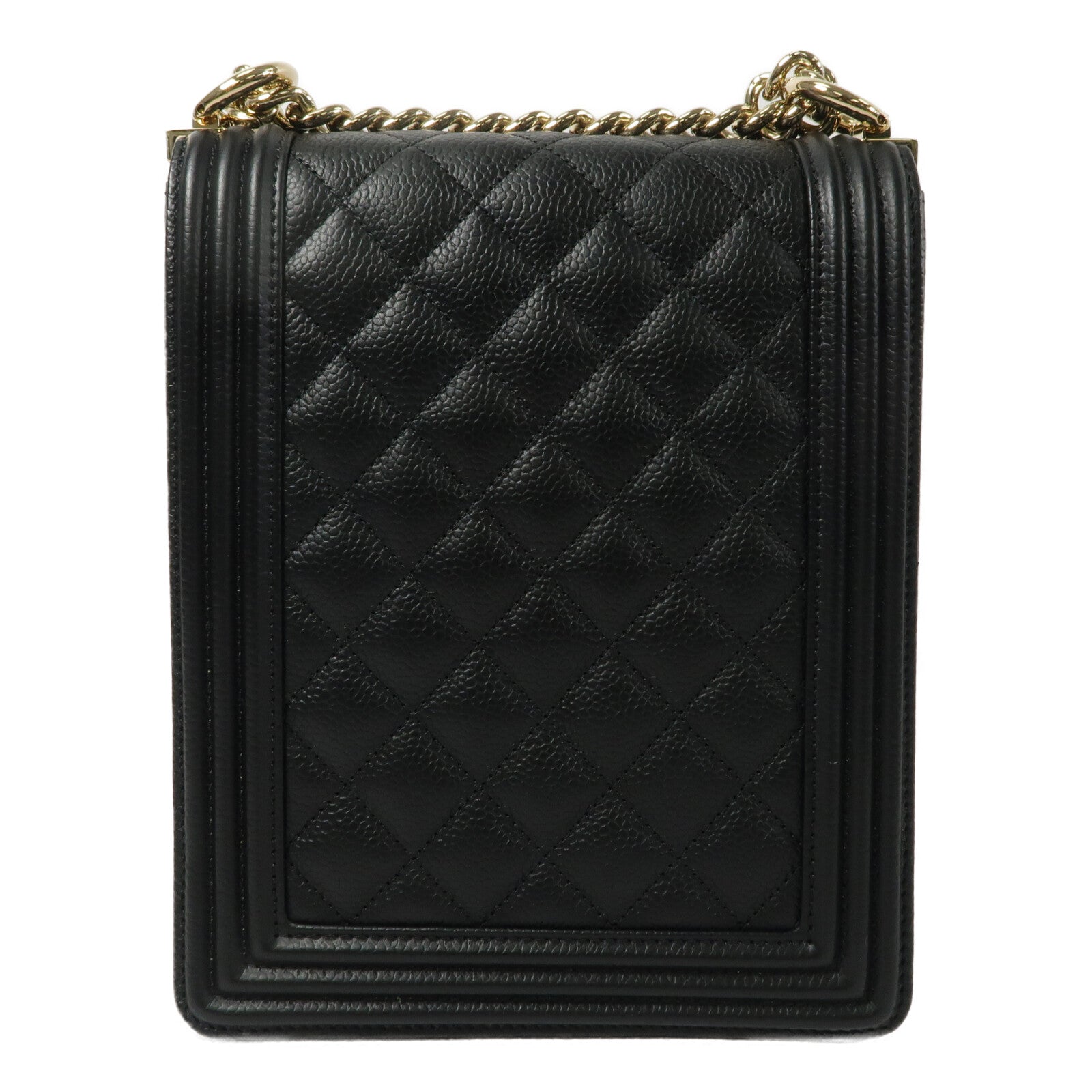 CHANEL 牛皮皮革North Souuth Boy鏈帶肩背袋