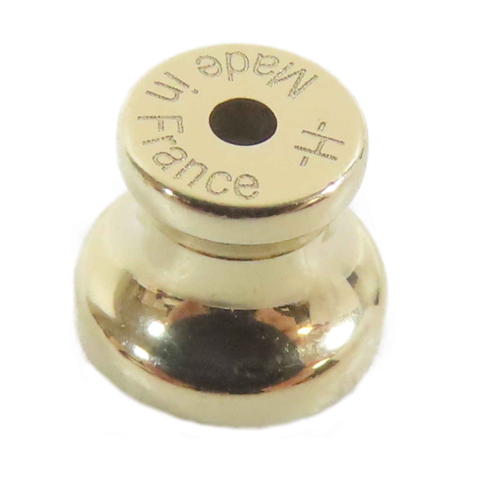 HERMES 【激減優惠】Horn/金屬Pierced Earring耳環啡色/金色