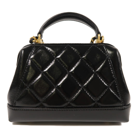 CHANEL【激減優惠】 牛皮皮革Shoulder Bag金扣鏈帶手挽肩背兩用袋