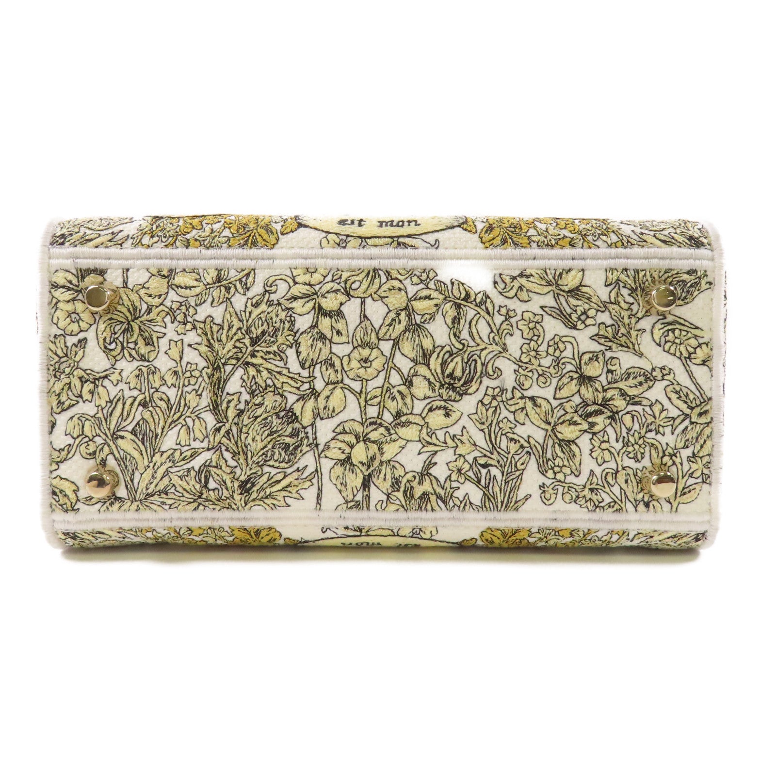 Dior 帆布Lady D-Lite銀扣手挽肩背兩用袋