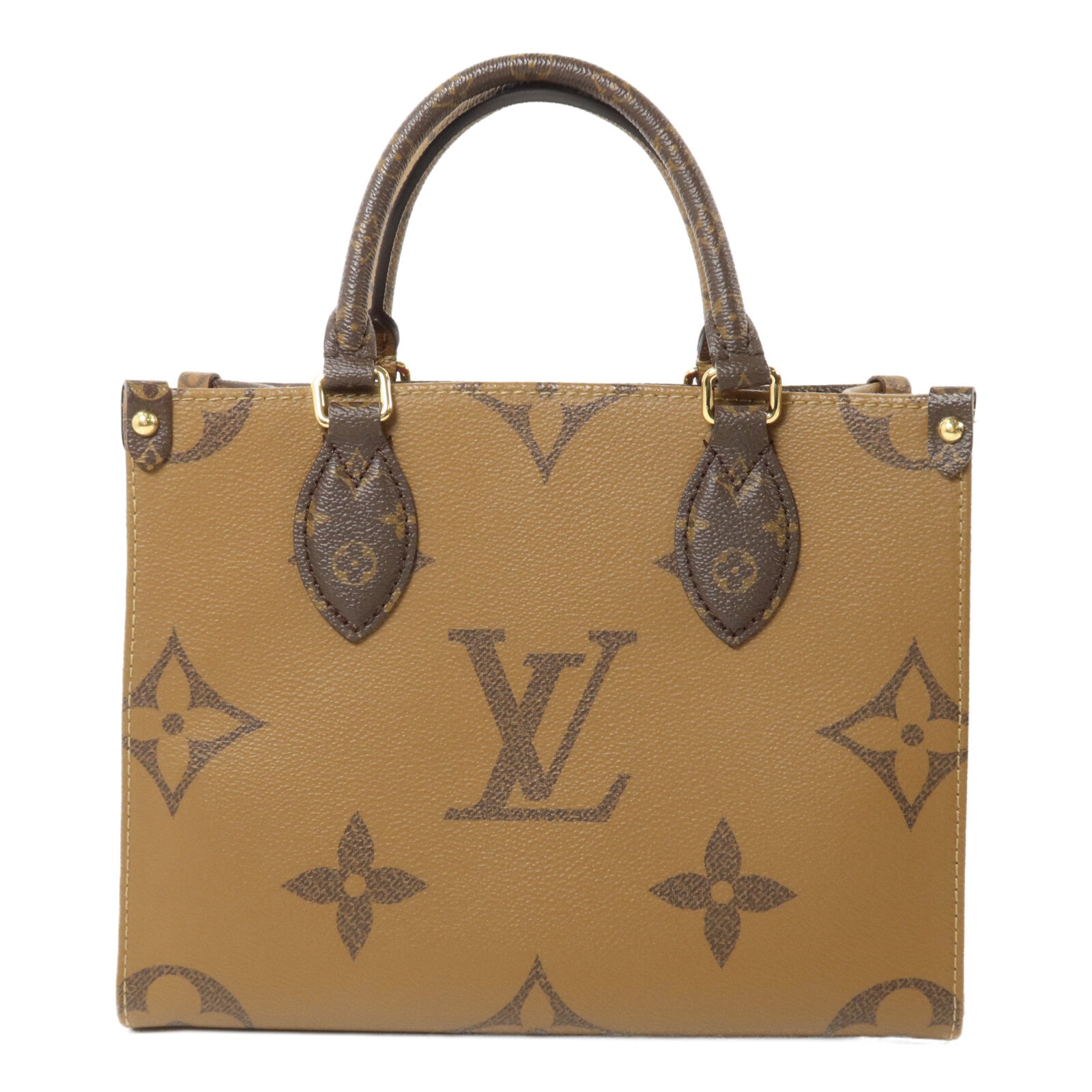 LOUIS VUITTON Monogram Giant On The Go PM手挽肩背兩用袋