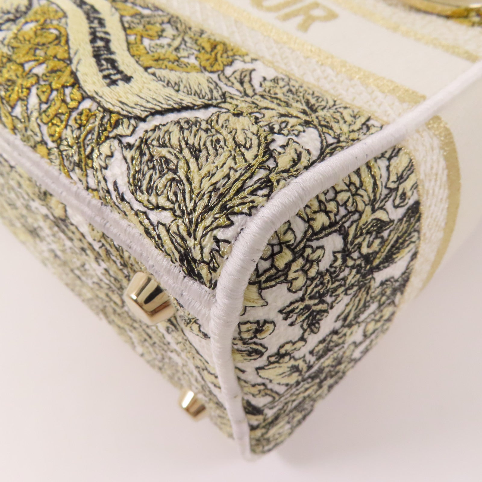 Dior 帆布Lady D-Lite銀扣手挽肩背兩用袋