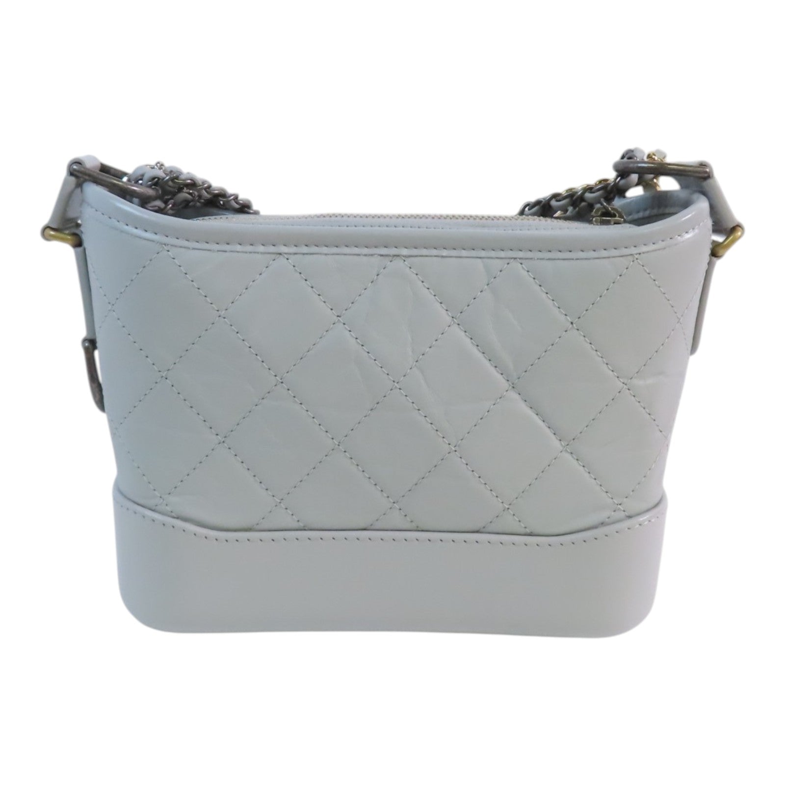 CHANEL 牛皮皮革Garbrillie Small金扣鏈帶肩背袋