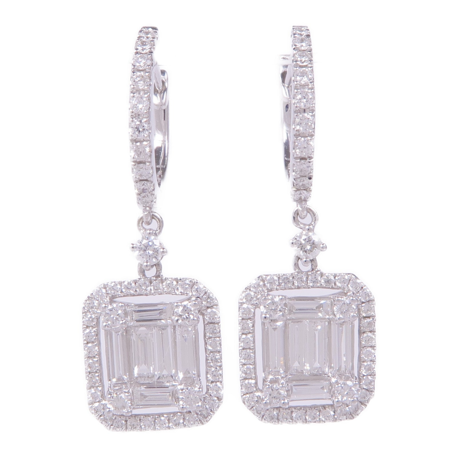 JEWELRY 18K白金Diamond Earrings鑽石耳環