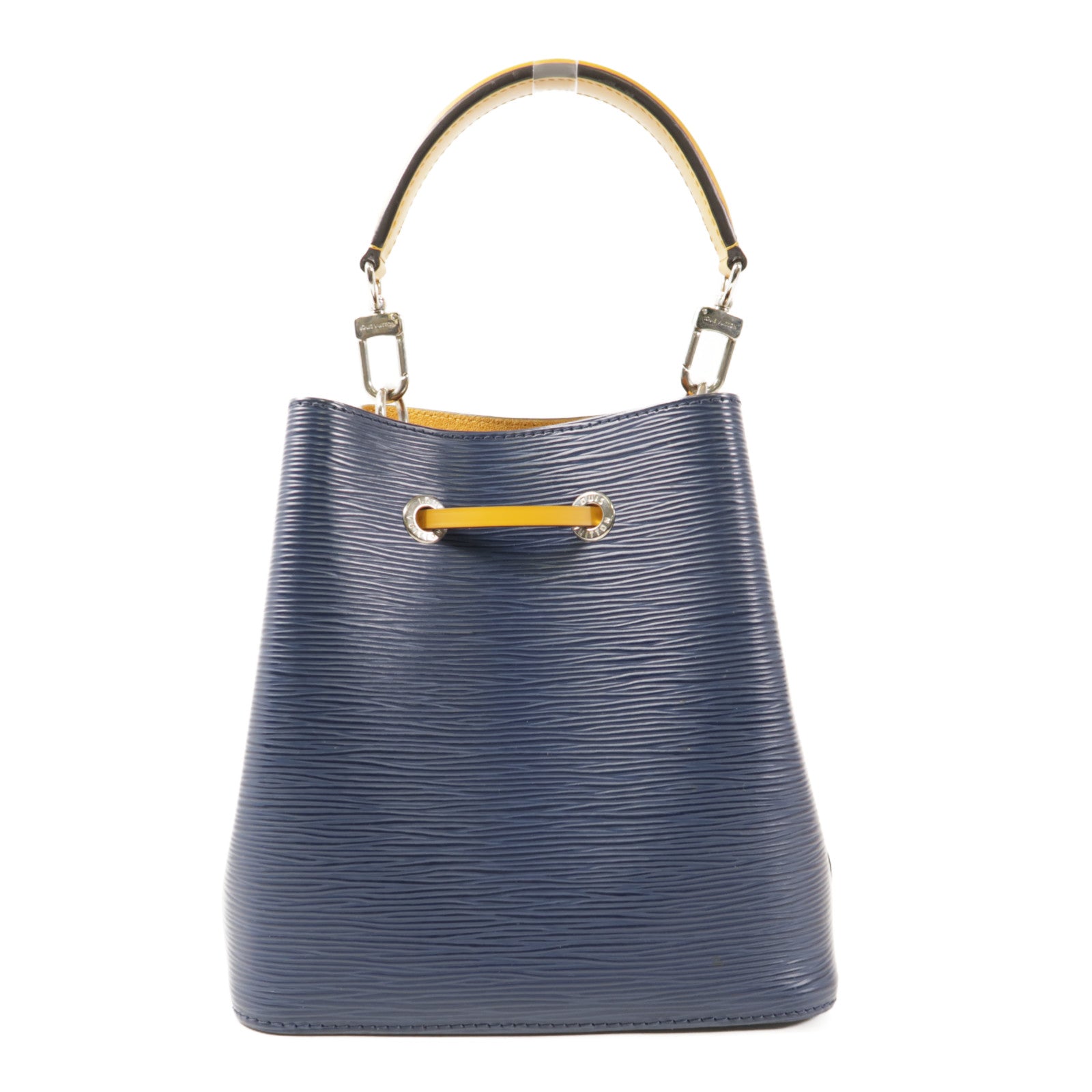 LOUIS VUITTON Epi Neo Noe BB銀扣手挽肩背兩用袋深藍色