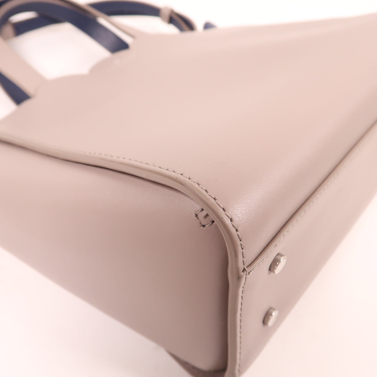 Kate Spade SHW 2 Way Shoulder Bag Handbag Calfskin Leather Grey Gray