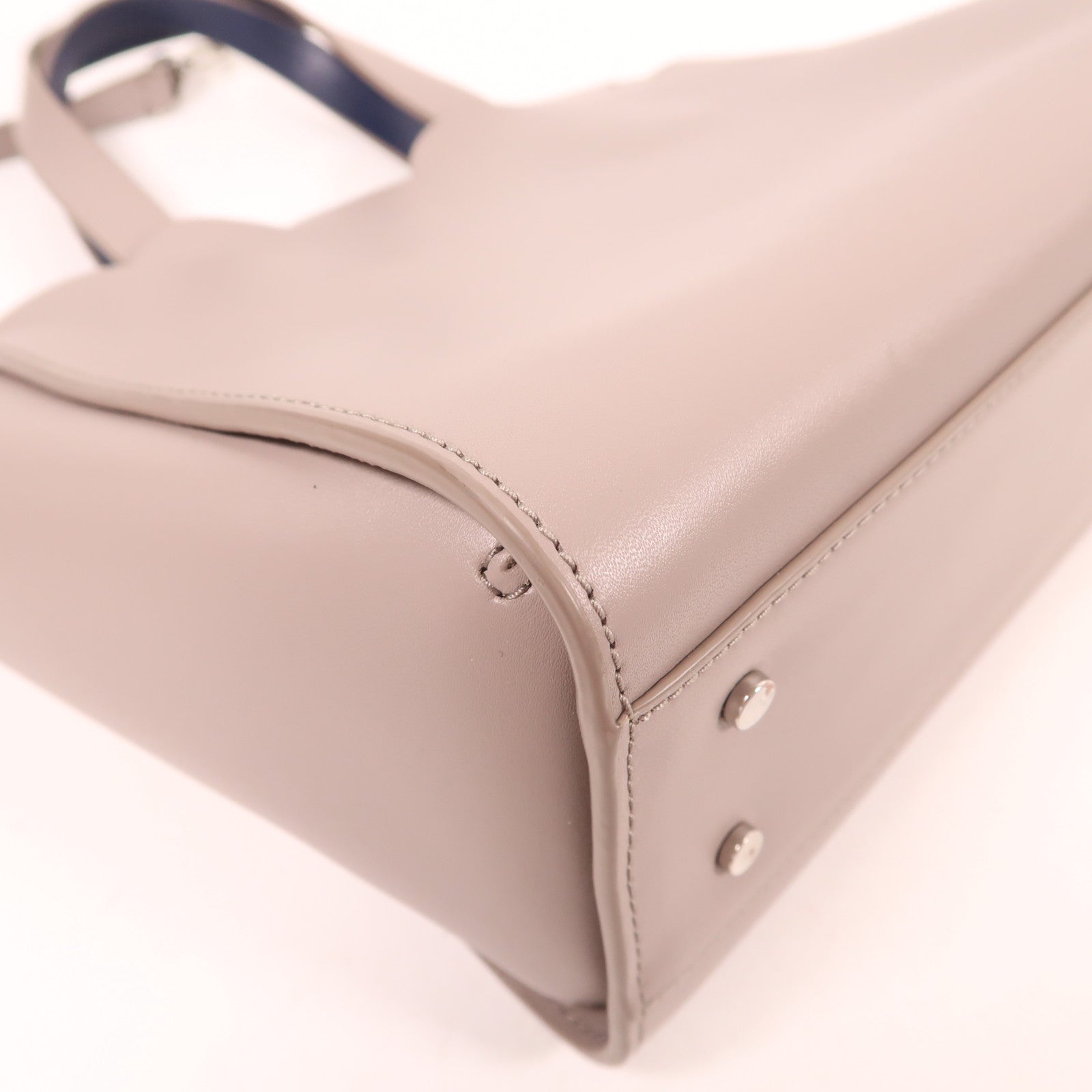 Kate Spade SHW 2 Way Shoulder Bag Handbag Calfskin Leather Grey Gray