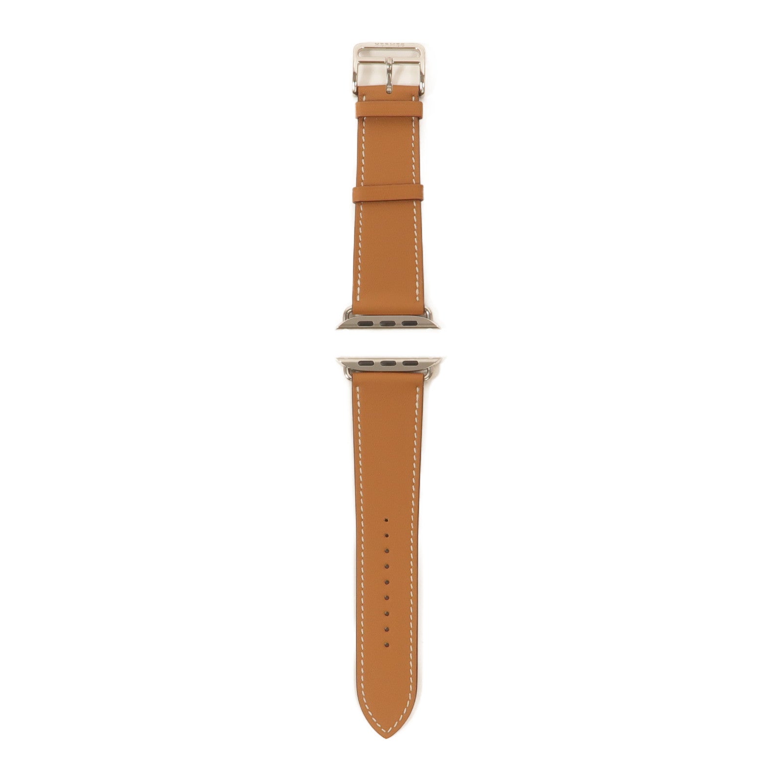 HERMES Swift皮革Apple Watch Hermes Single Tour Band錶帶Gold