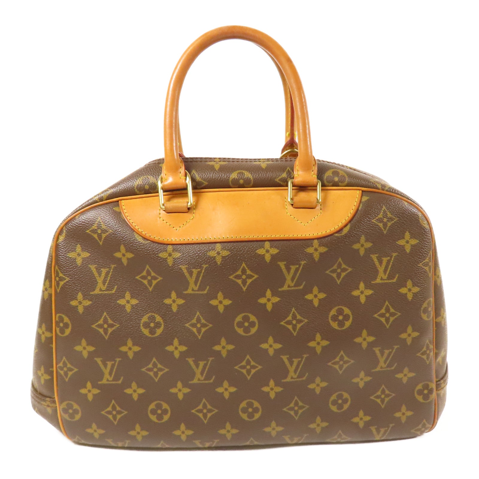 LOUIS VUITTON LV GHW Deauville Handbag M47270 Monogram Brown