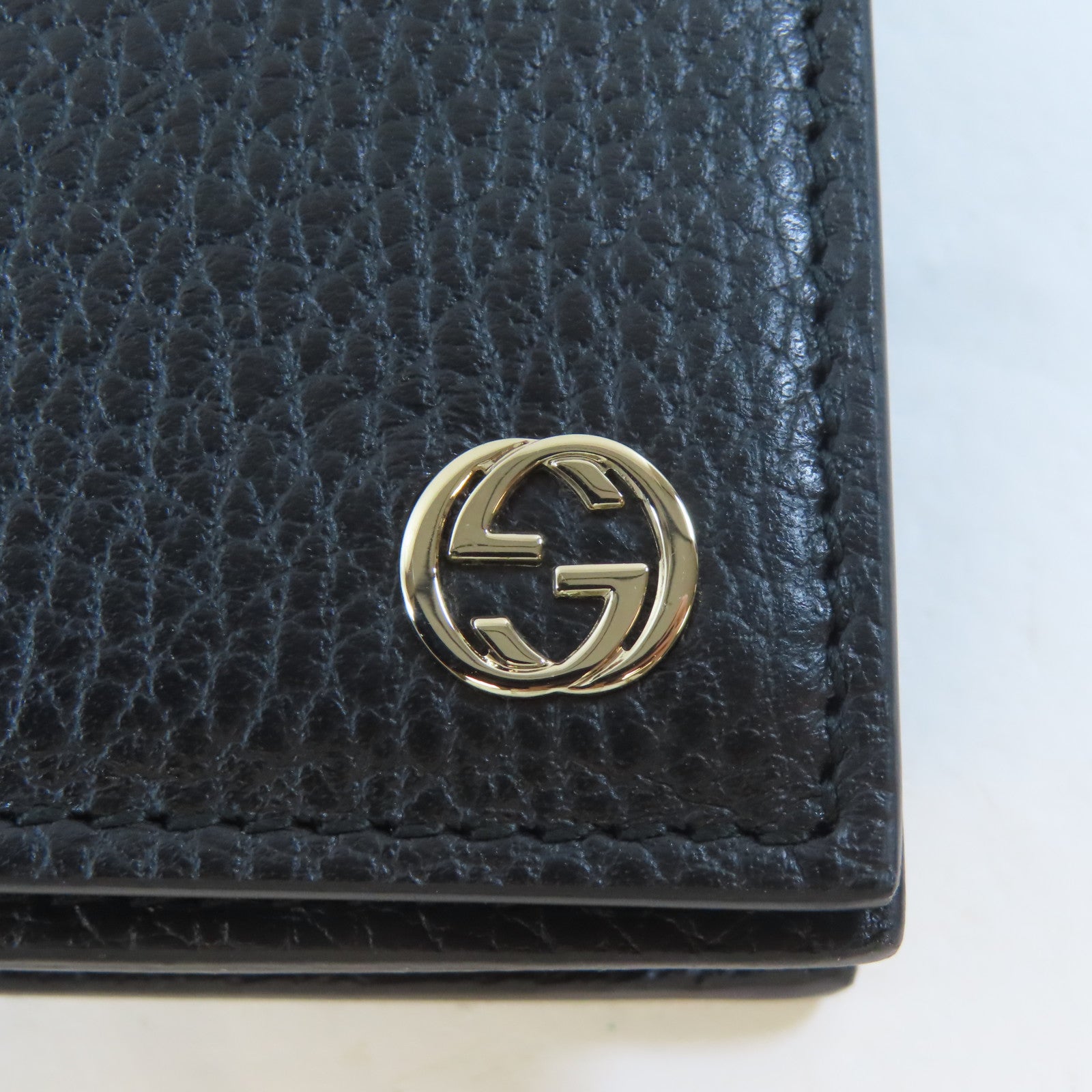 GUCCI 【激減優惠】牛皮皮革Wallet On Chain金扣鏈帶肩背袋黑色