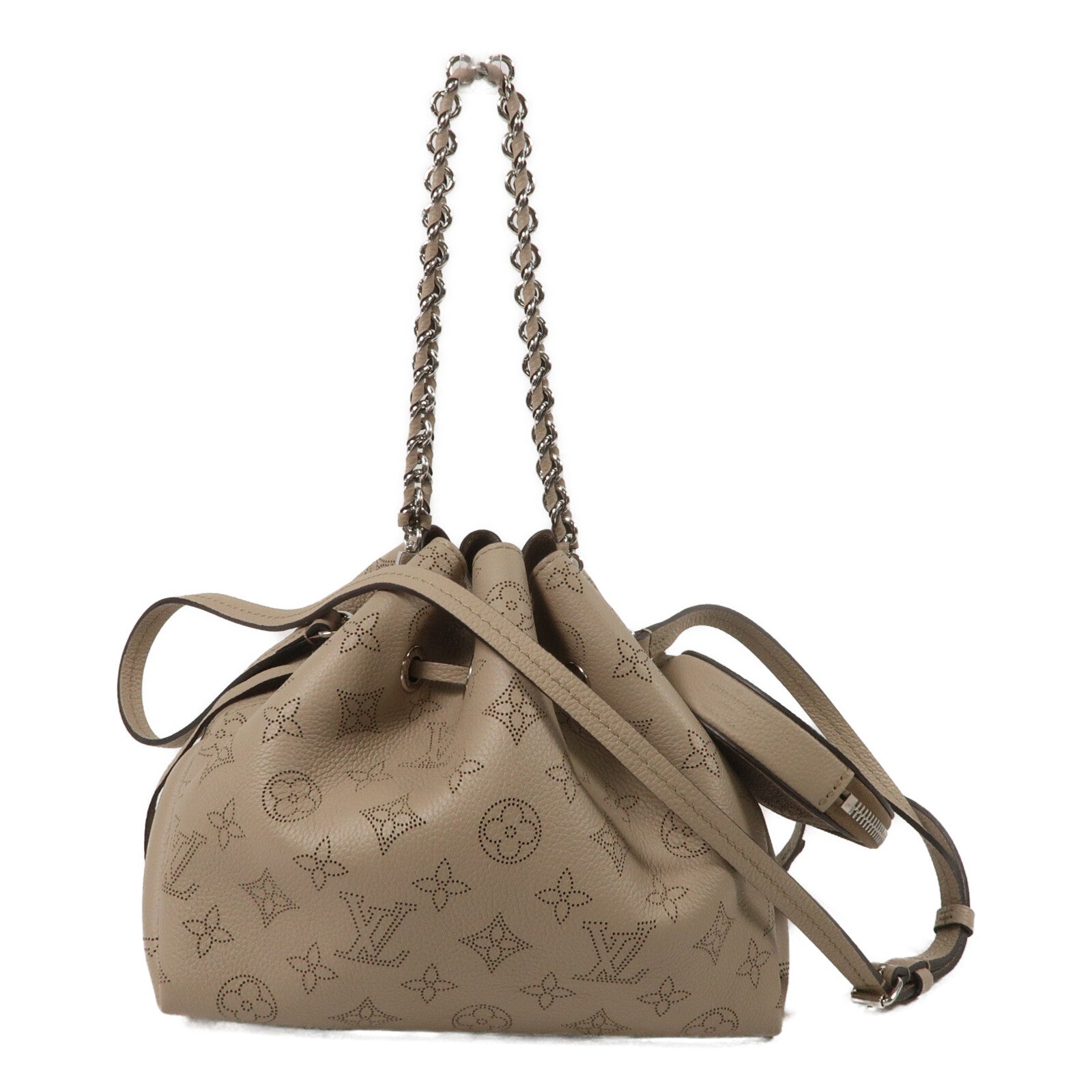 LOUIS VUITTON Mahina皮革Bella鏈帶肩背袋