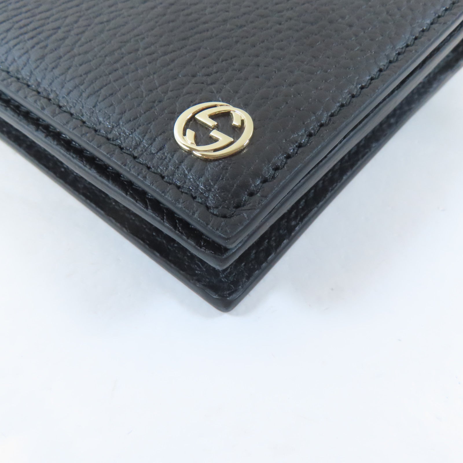 GUCCI 【激減優惠】牛皮皮革Wallet On Chain金扣鏈帶肩背袋黑色