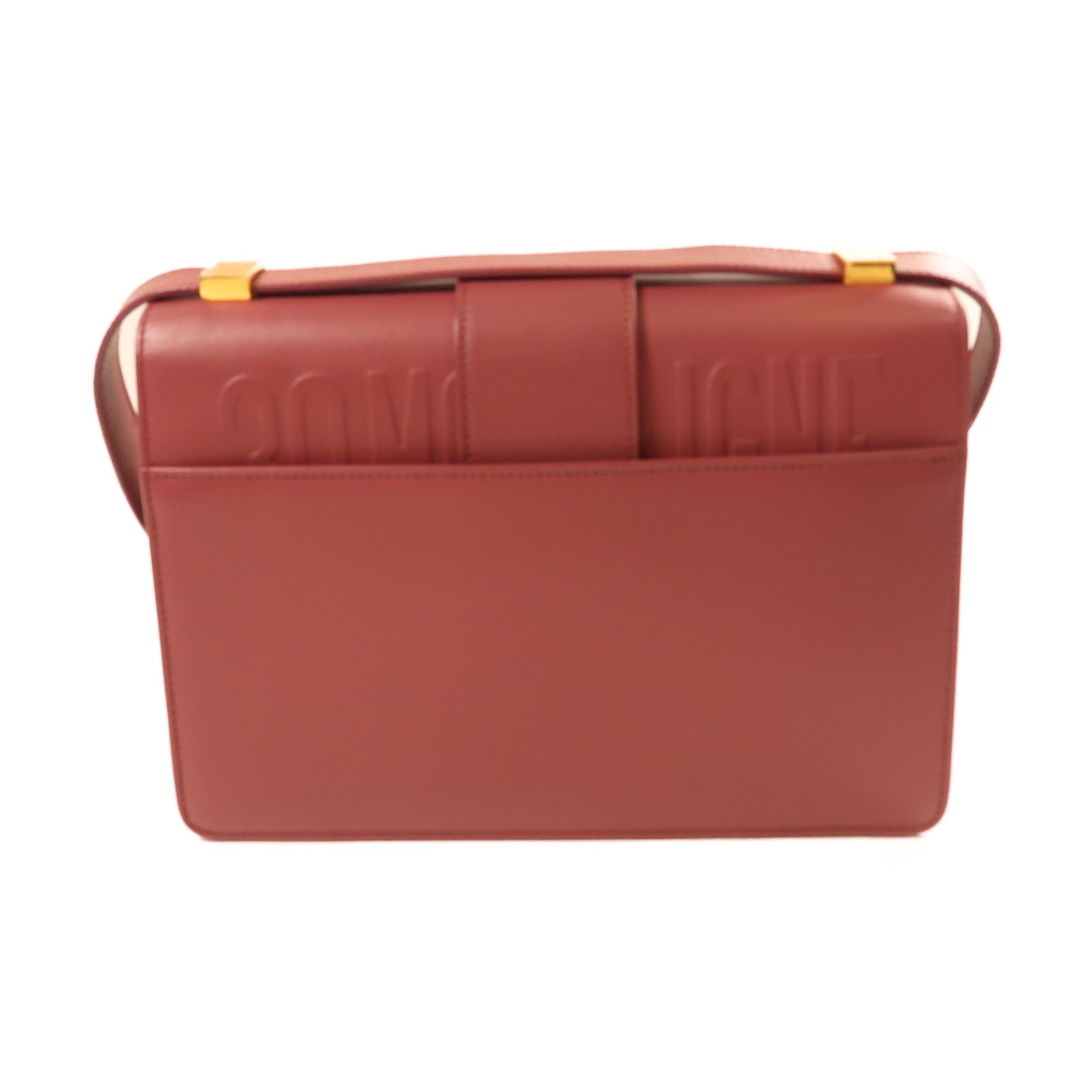 Dior 牛皮皮革30 Montaigne金扣肩背袋紅色