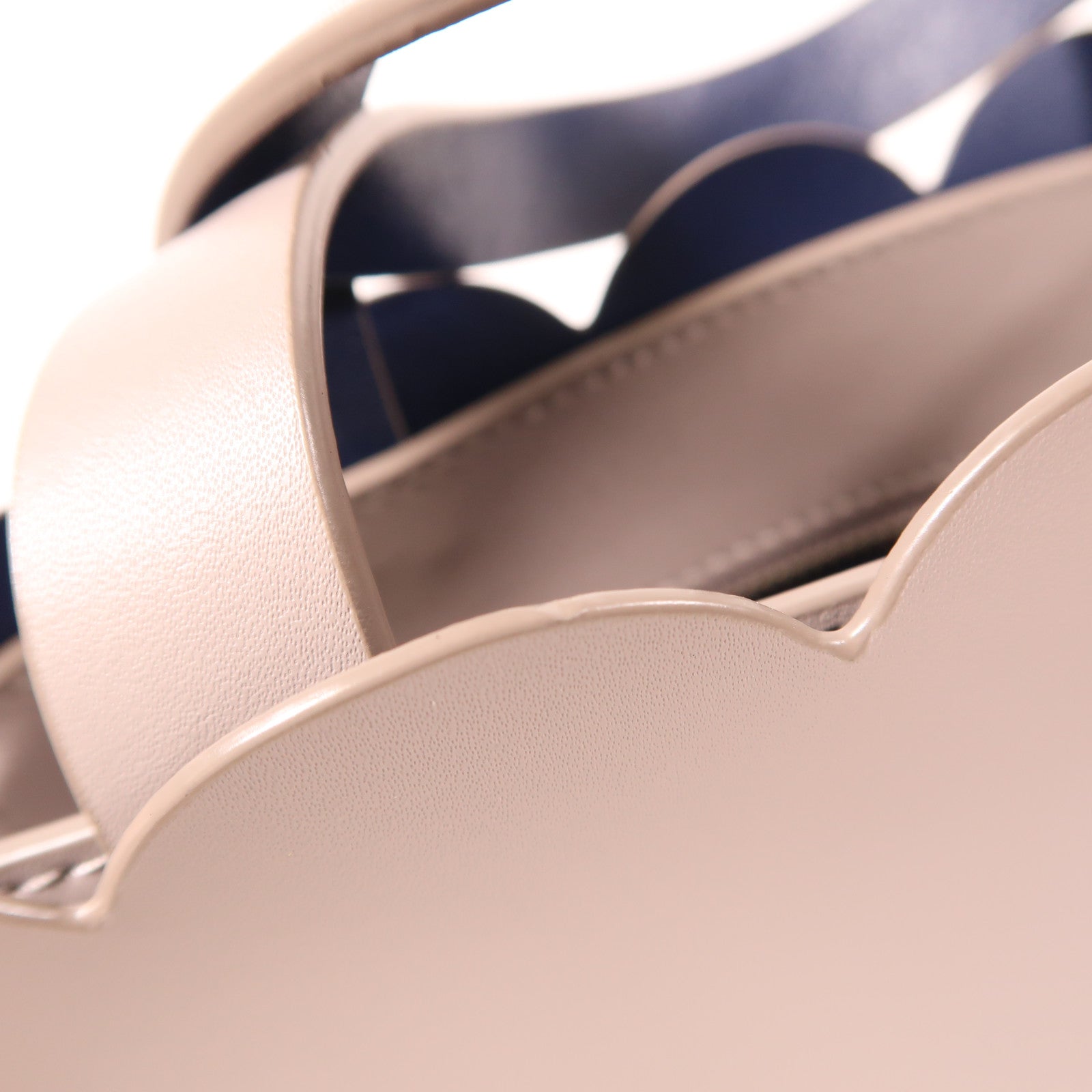 Kate Spade SHW 2 Way Shoulder Bag Handbag Calfskin Leather Grey Gray