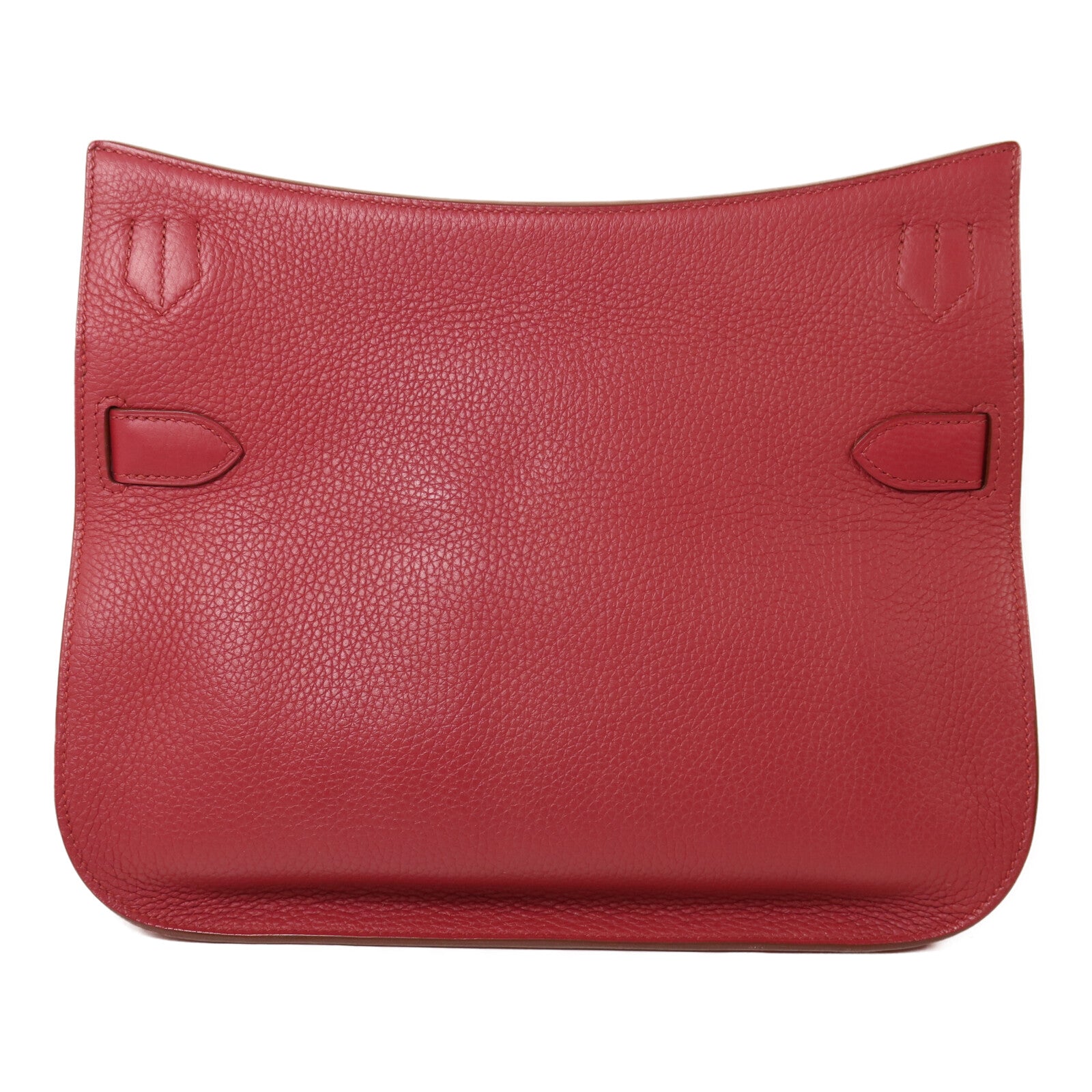 HERMES Clemence皮革Jypsiere 31肩背袋Rouge Grenade