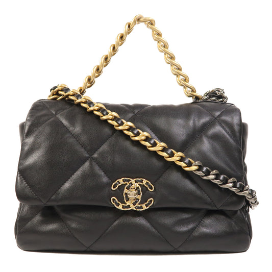 CHANEL 【激減優惠】羊皮皮革C19手挽肩背兩用袋