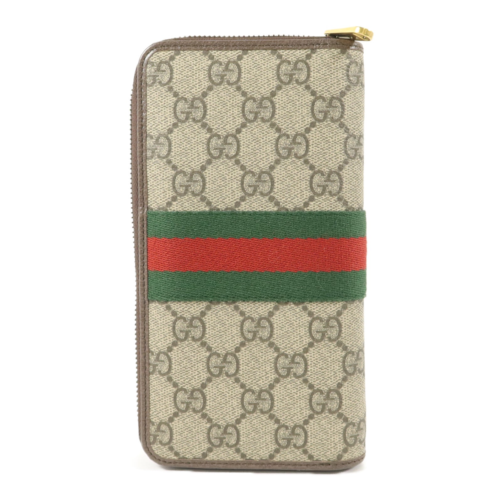 GUCCI 塗層帆布Zipper Long Wallet長錢包