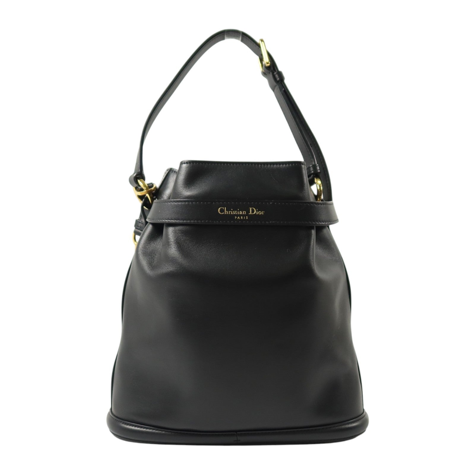 Dior 牛皮皮革Medium C'est Dior Bucket Bag金扣手挽肩背兩用袋