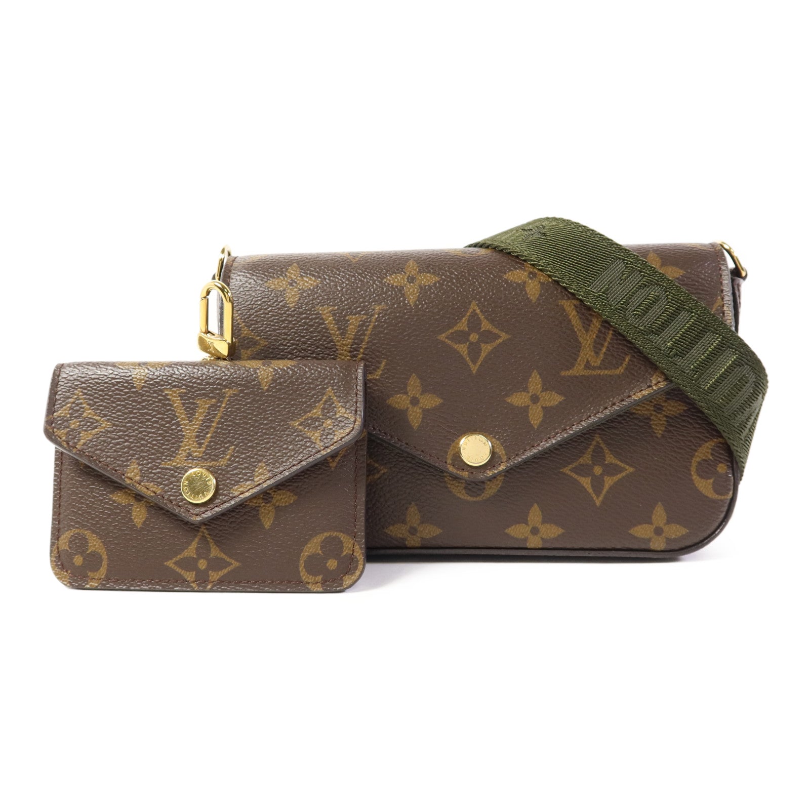 LOUIS VUITTON Monogram Felicie Strap & Go金扣肩背袋