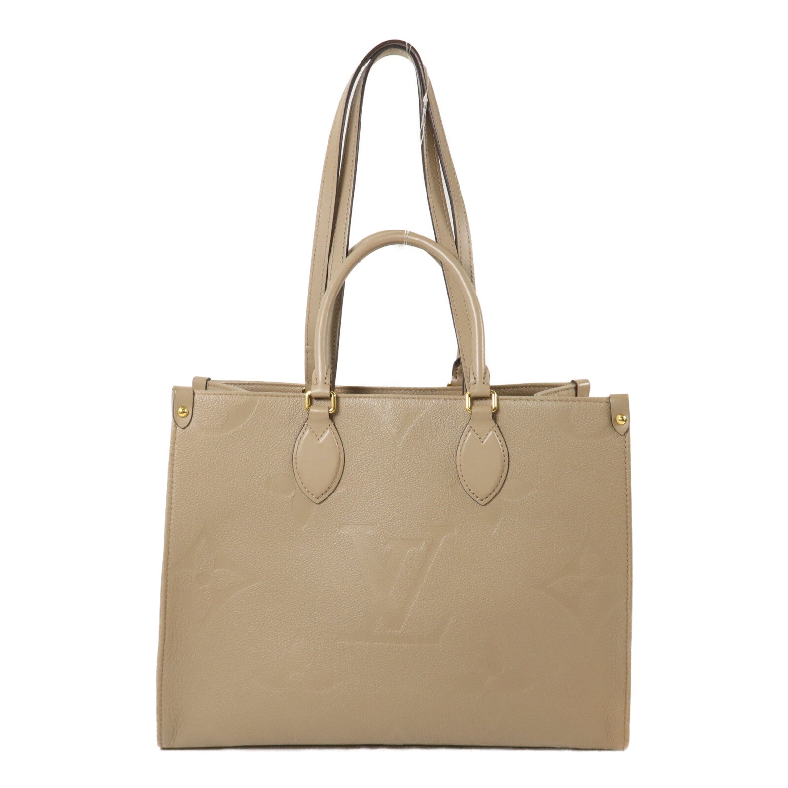 LOUIS VUITTON Monogram Empreinte On The Go MM手挽肩背兩用袋