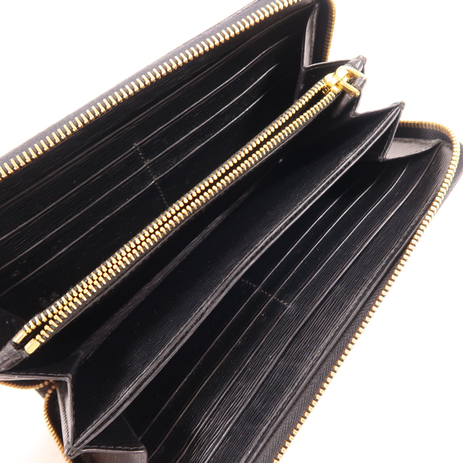 PRADA SHW Long Wallet Nylon Black