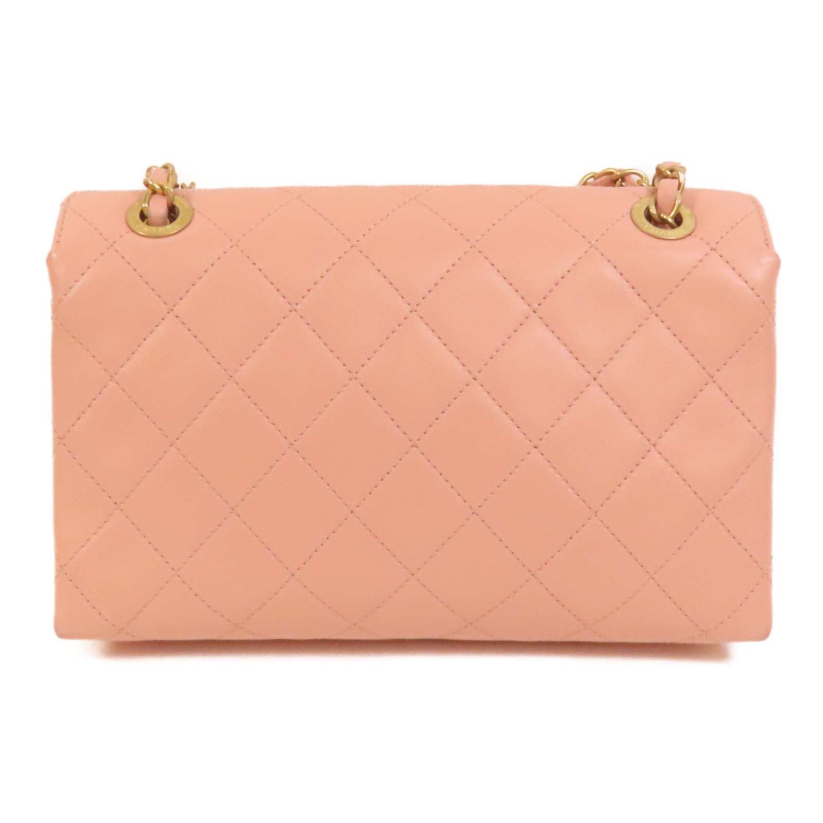 CHANEL 皮革Shoulder Bag金扣鏈帶肩背袋