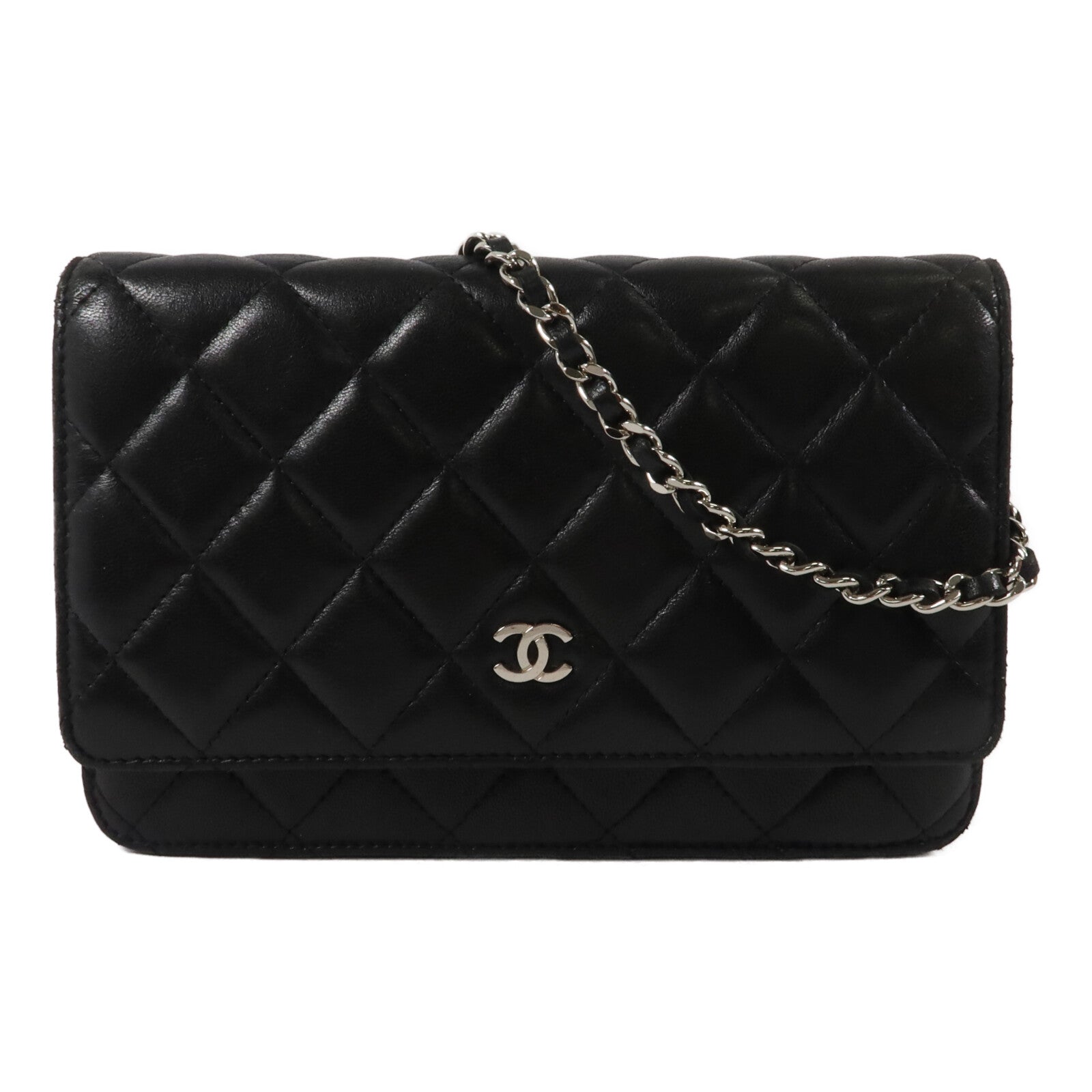 CHANEL 羊皮皮革WOC Wallet On Chain鏈帶肩背袋