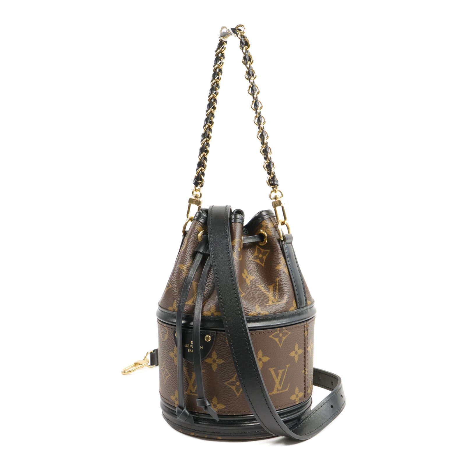 LOUIS VUITTON Monogram/牛皮皮革Canoe手挽肩背兩用袋