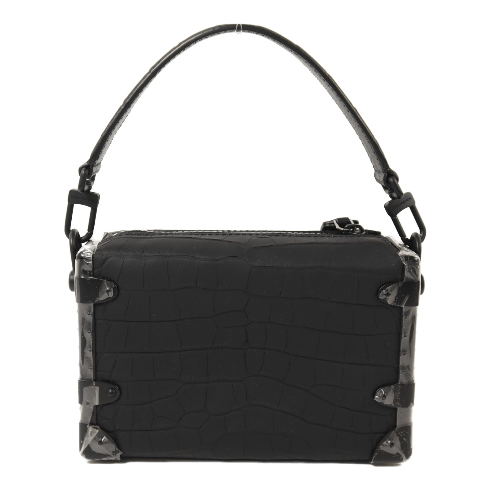 LOUIS VUITTON 鱷魚皮革Side Trunk PM手挽肩背兩用袋