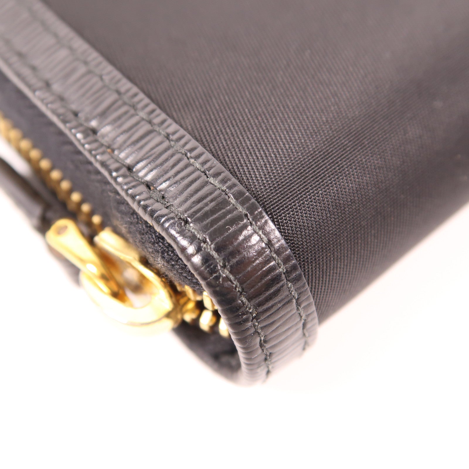 PRADA SHW Long Wallet Nylon Black