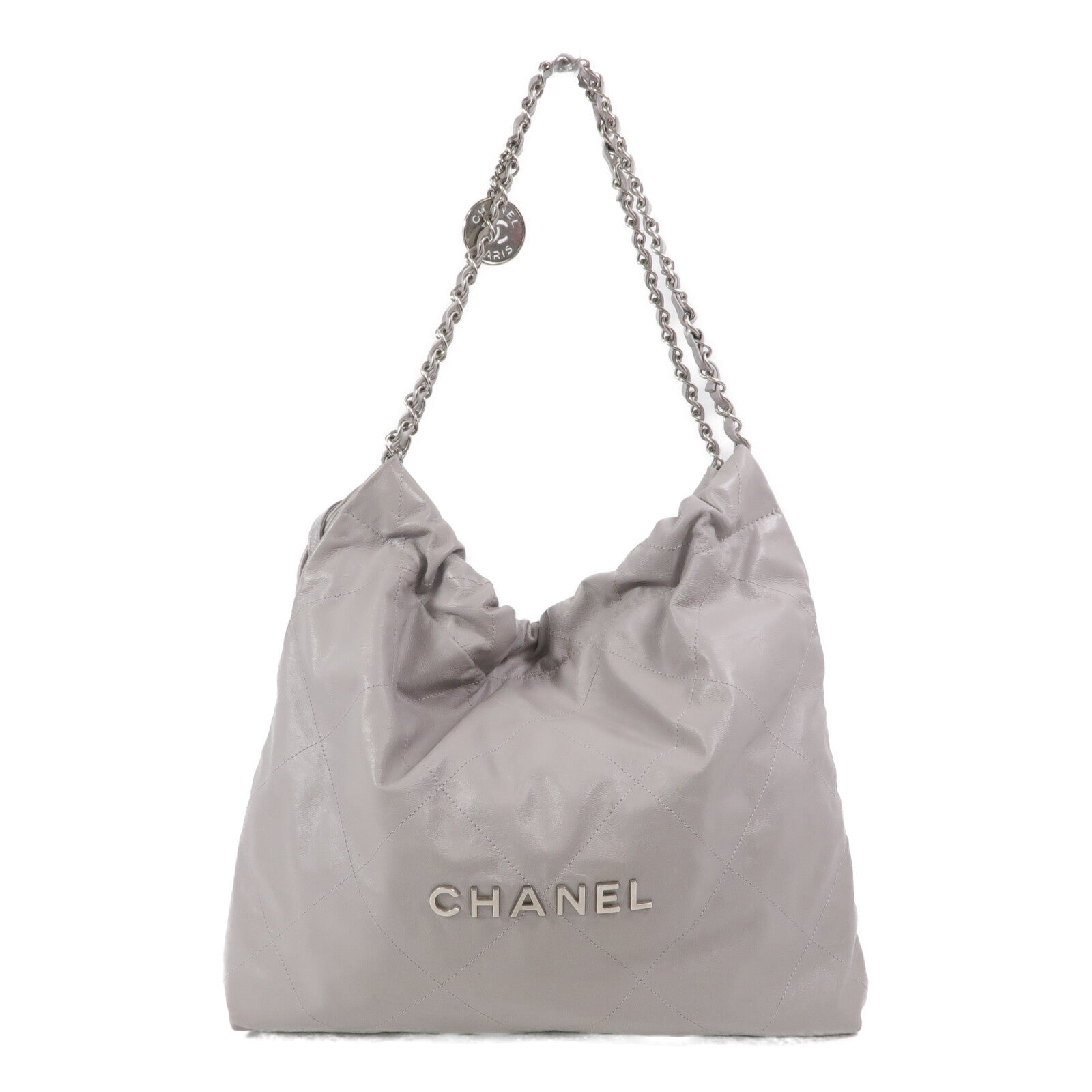 CHANEL 牛皮皮革Chanel 22 Medium鏈帶肩背袋