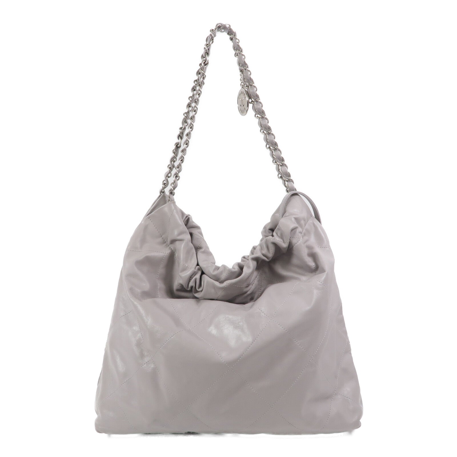 CHANEL 牛皮皮革Chanel 22 Medium鏈帶肩背袋