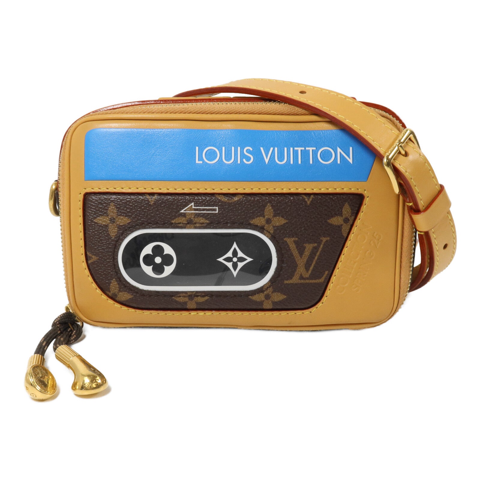 LOUIS VUITTON Monogram/牛皮皮革Baladeur Wearable Wallet肩背袋