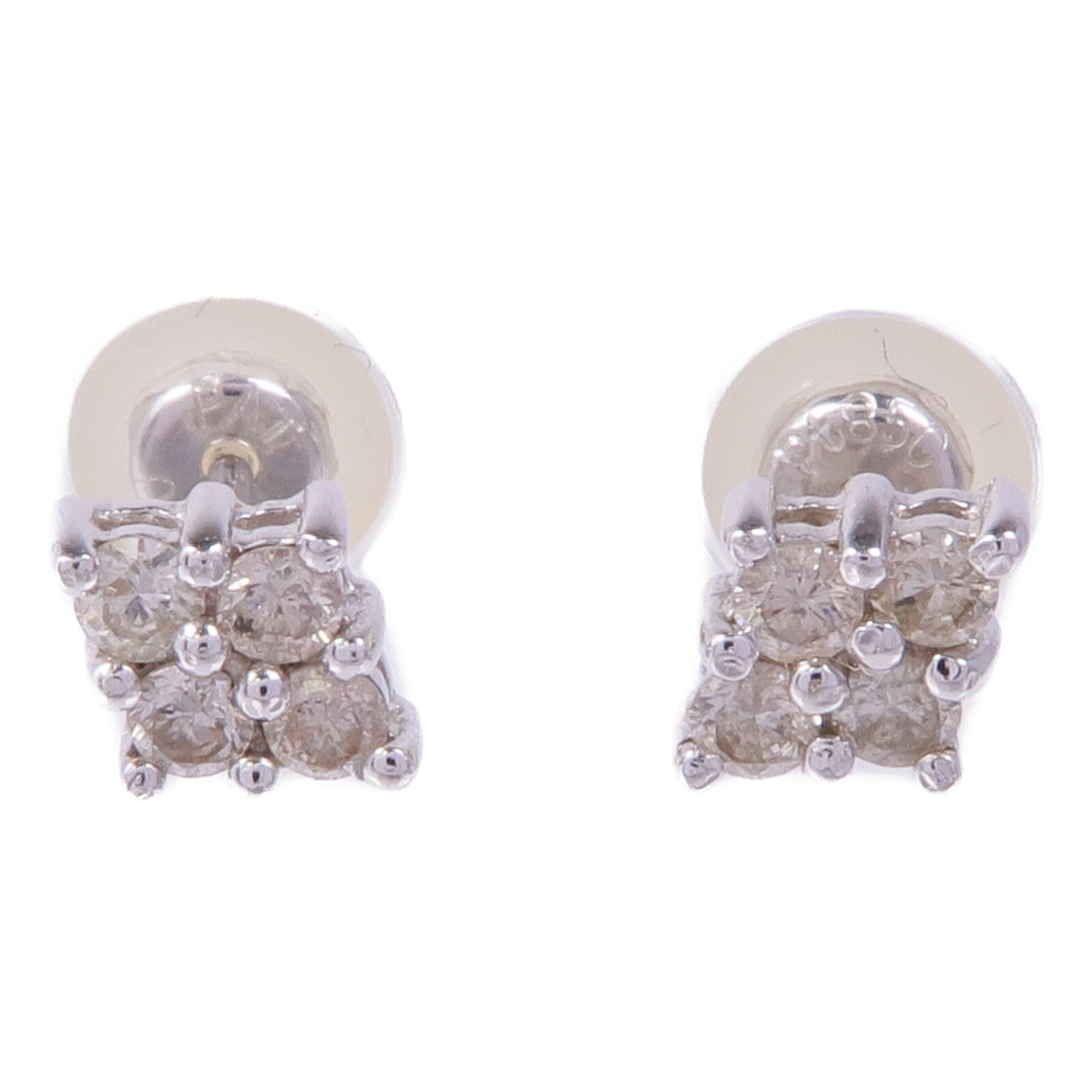 JEWELRY 18K白金/PT850鉑金Diamond Earrings鑽石耳環