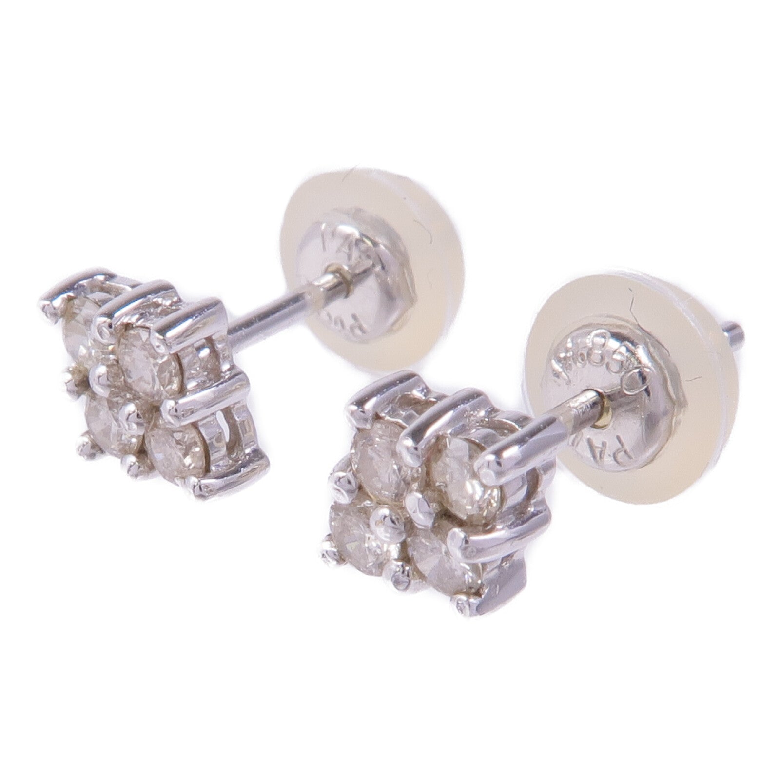 JEWELRY 18K白金/PT850鉑金Diamond Earrings鑽石耳環