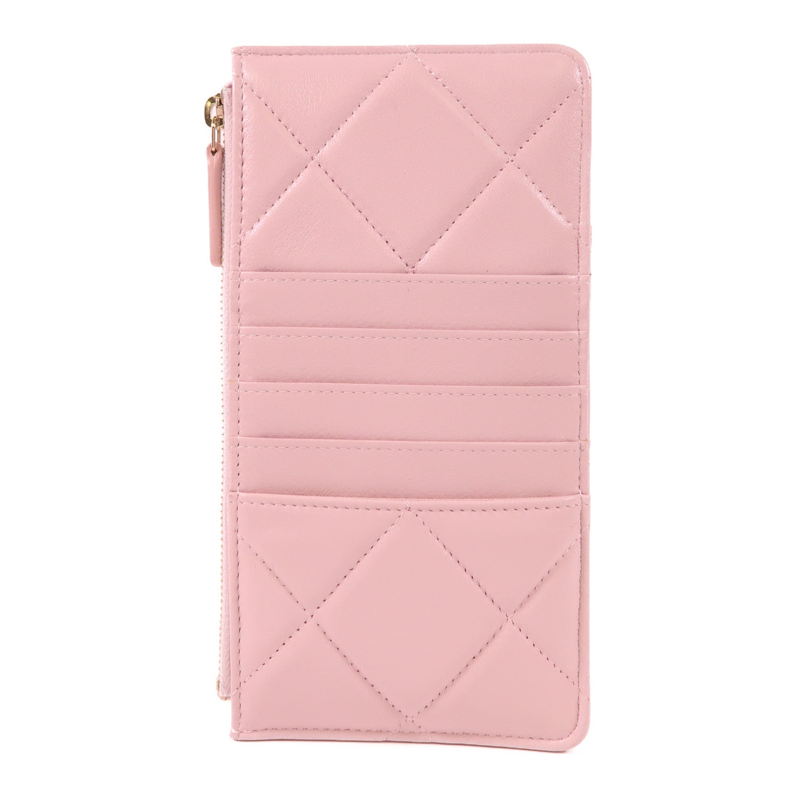 CHANEL 羊皮皮革C19 Phone And Card Case金扣手拿包