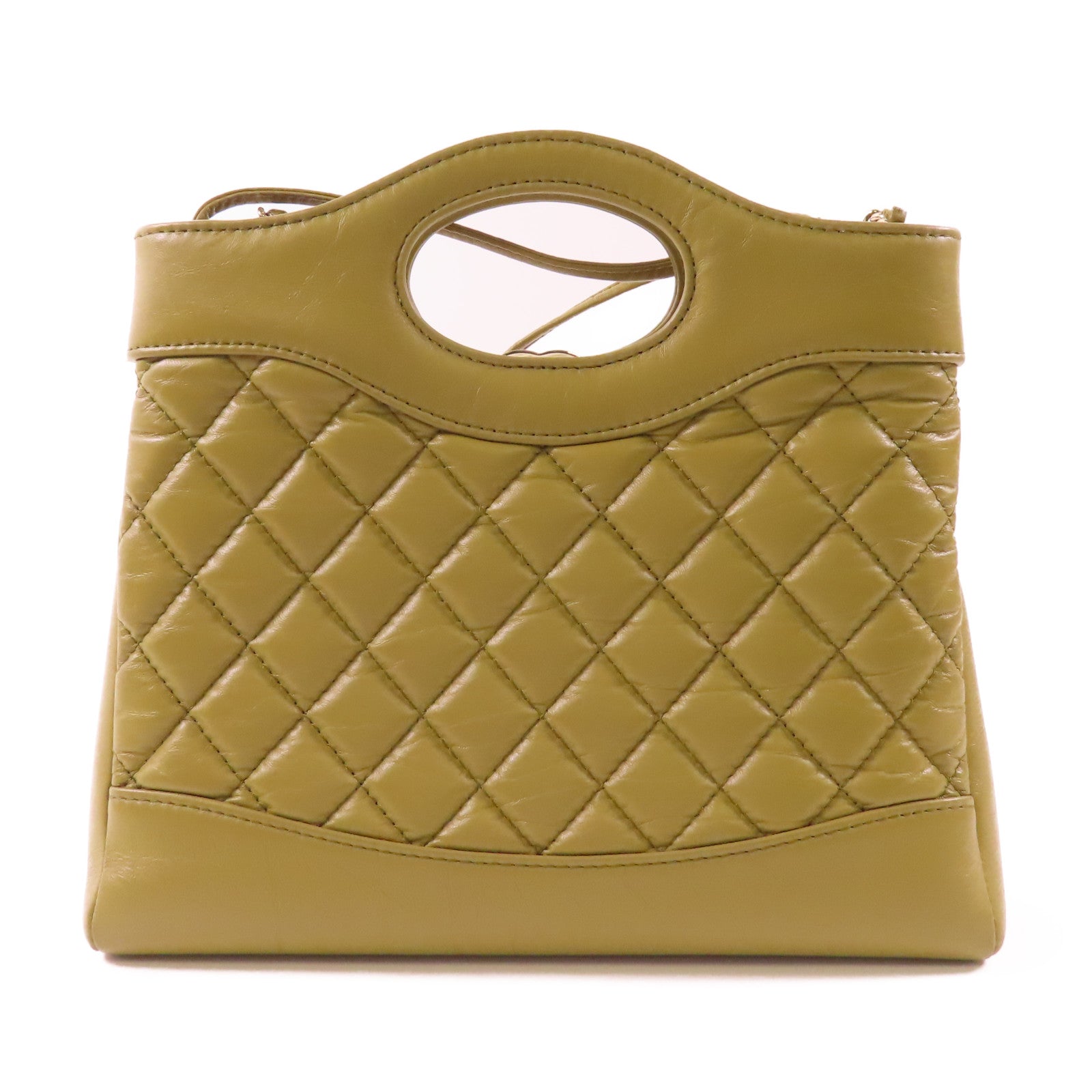 CHANEL 牛皮皮革C31 Small金扣鏈帶肩背袋