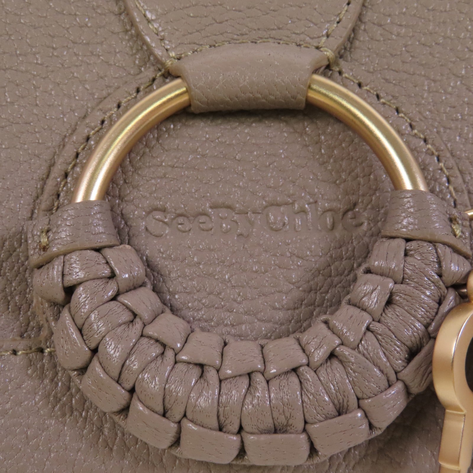 Chloe 牛皮皮革Chain Shoulder Bag金扣鏈帶肩背袋