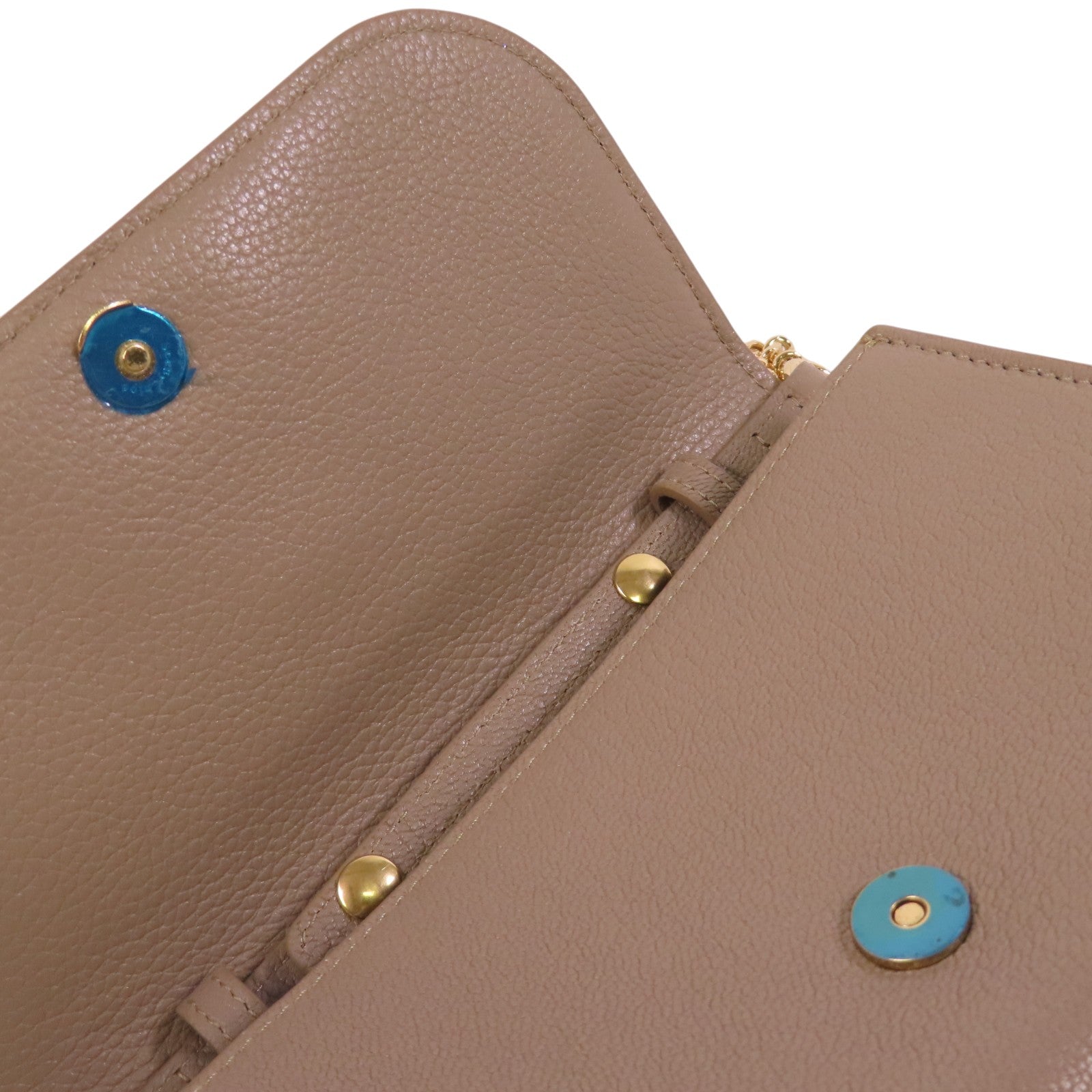 Chloe 牛皮皮革Chain Shoulder Bag金扣鏈帶肩背袋