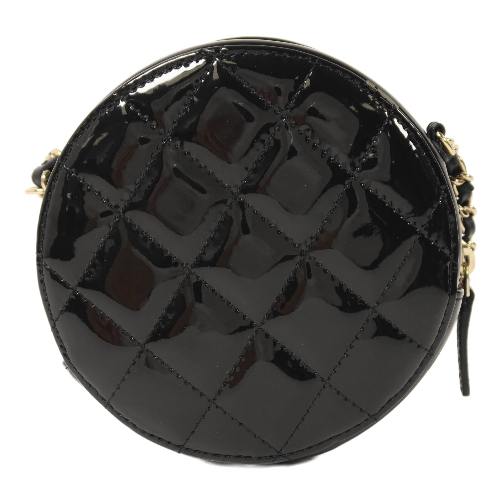 CHANEL 漆皮皮革Chain Shoulder鏈帶肩背袋