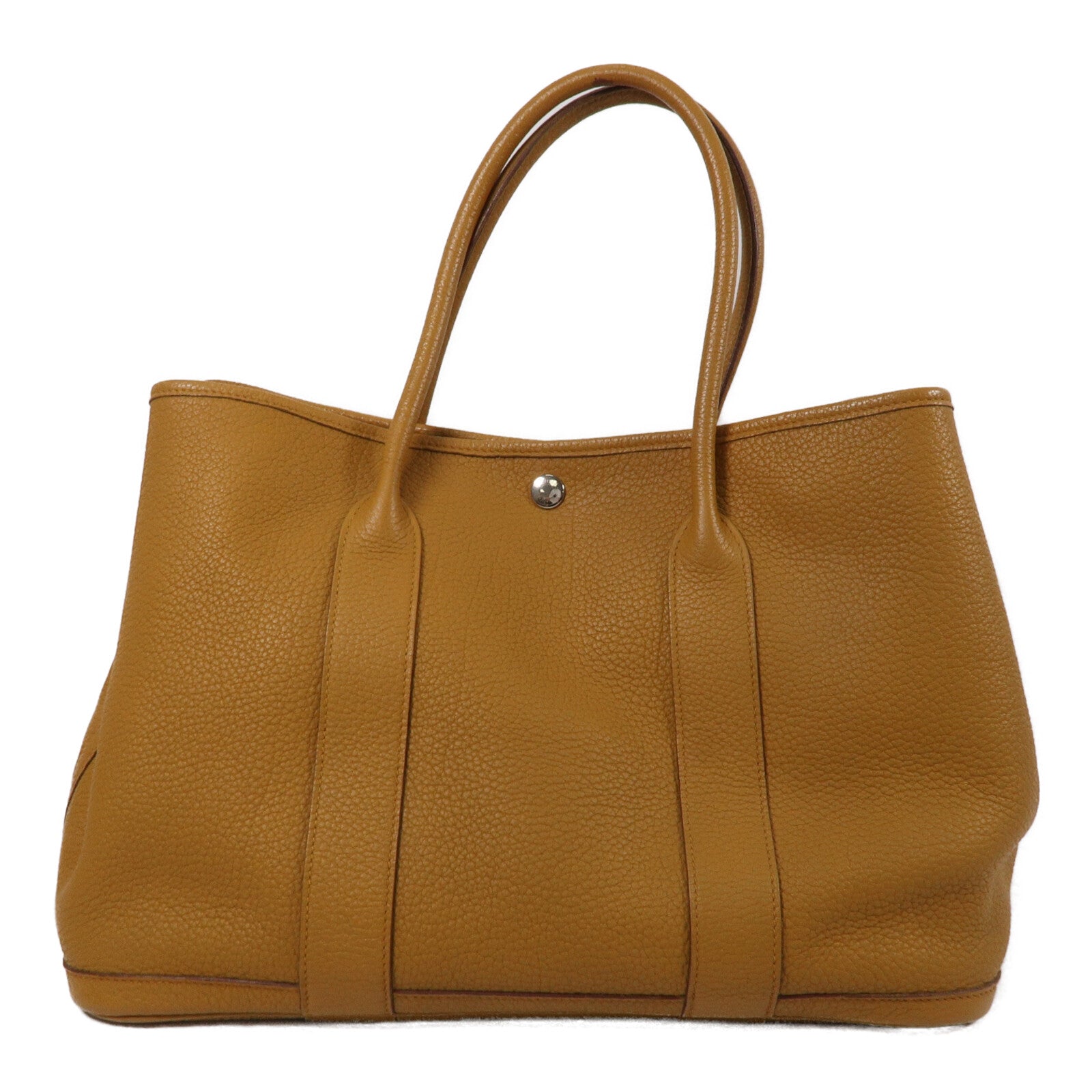 HERMES Negonda皮革Garden Party PM手挽袋Sesame