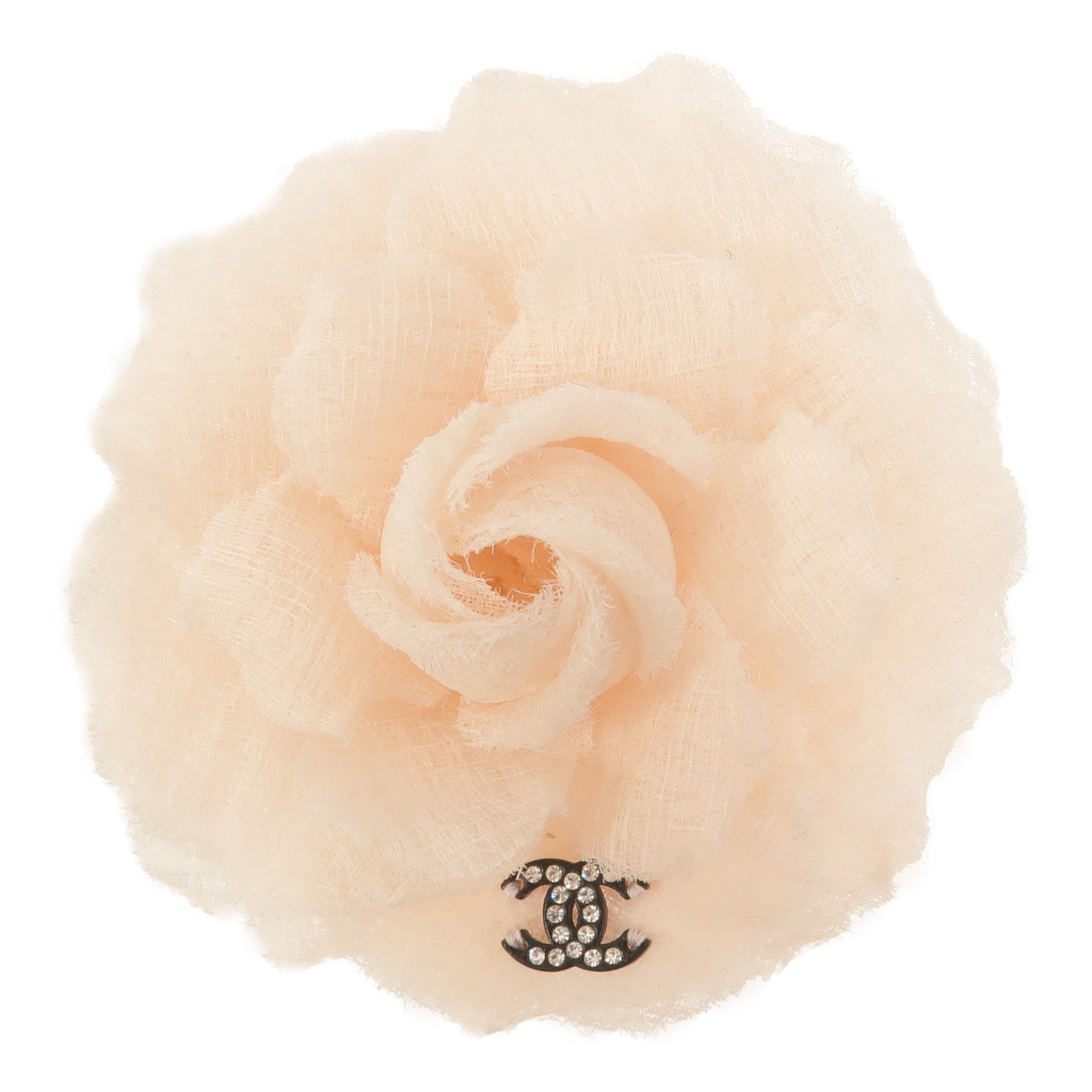 CHANEL 布料/金屬Chanel Camelie Brooch胸針