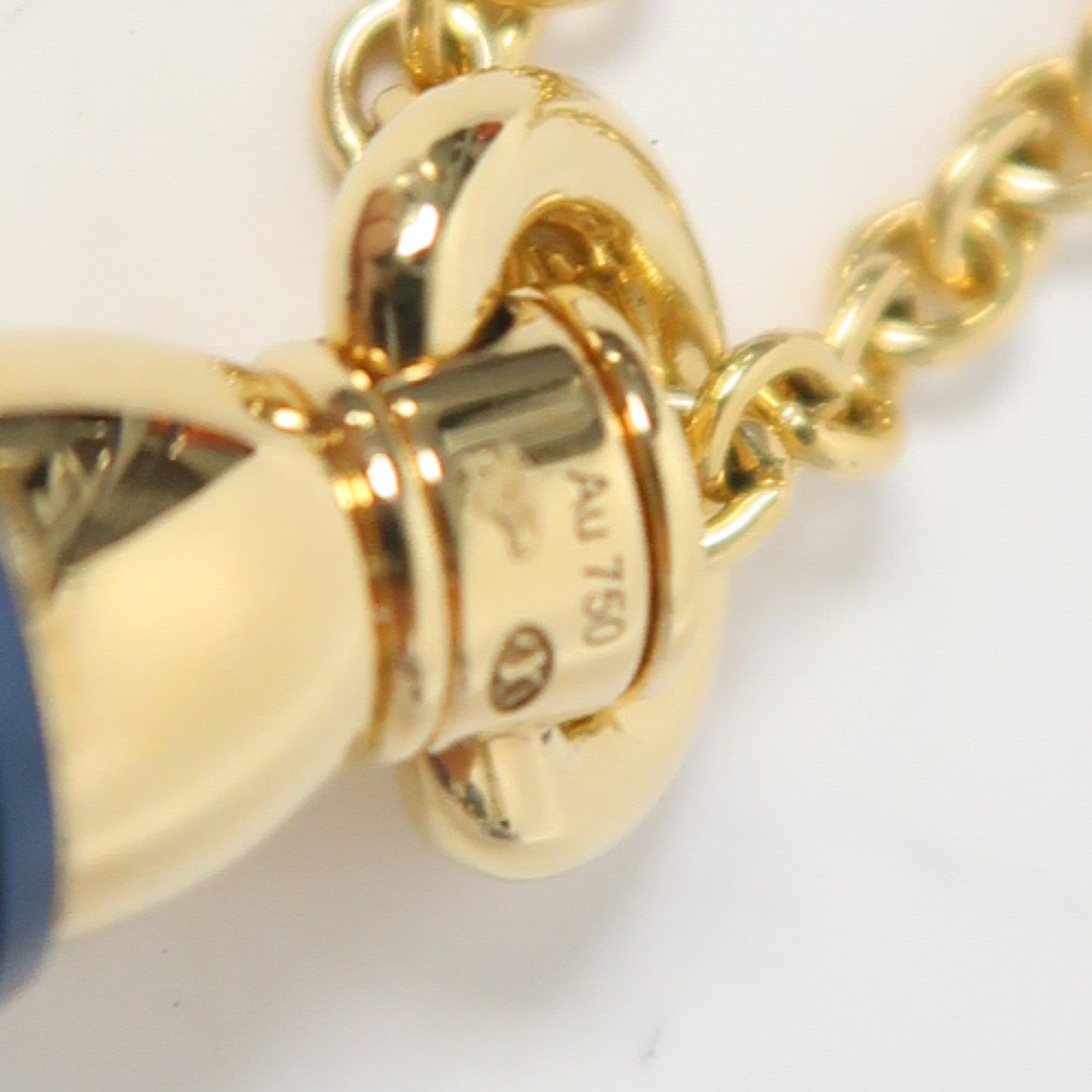 LOUIS VUITTON 【激減優惠】PVD鈦金屬/18K黃金Les Gastons Vuitton Designer吊飾藍色/金色