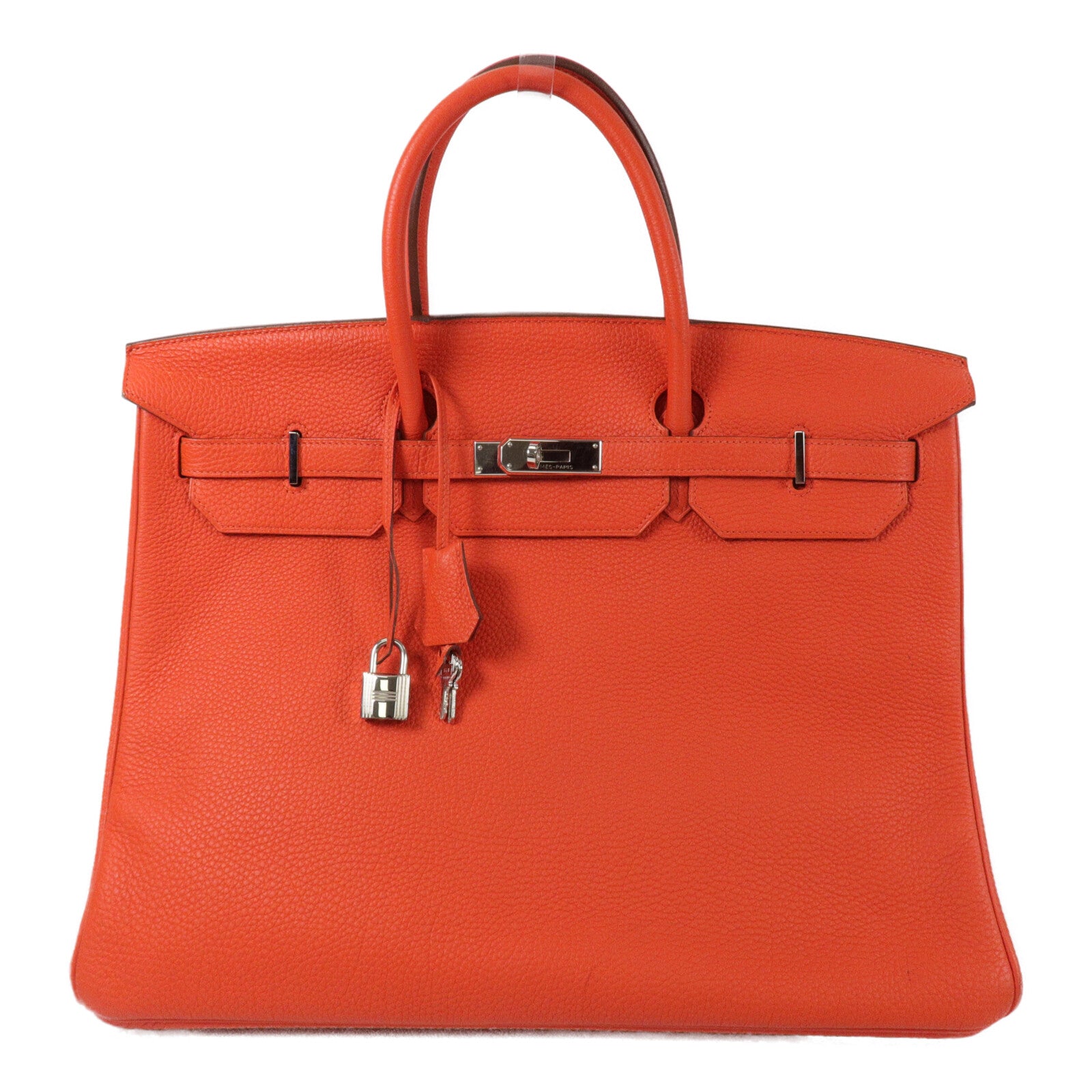 HERMES Togo皮革Birkin 40手挽袋Orange Poppy